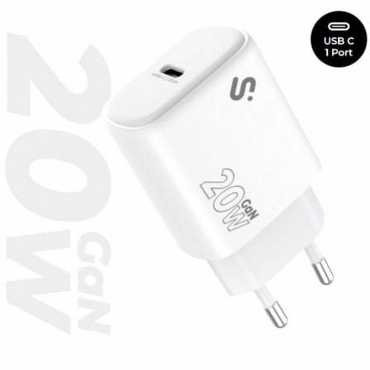 Cargador de Coche Subblim SUBCHG-6G2001 Blanco 20 W