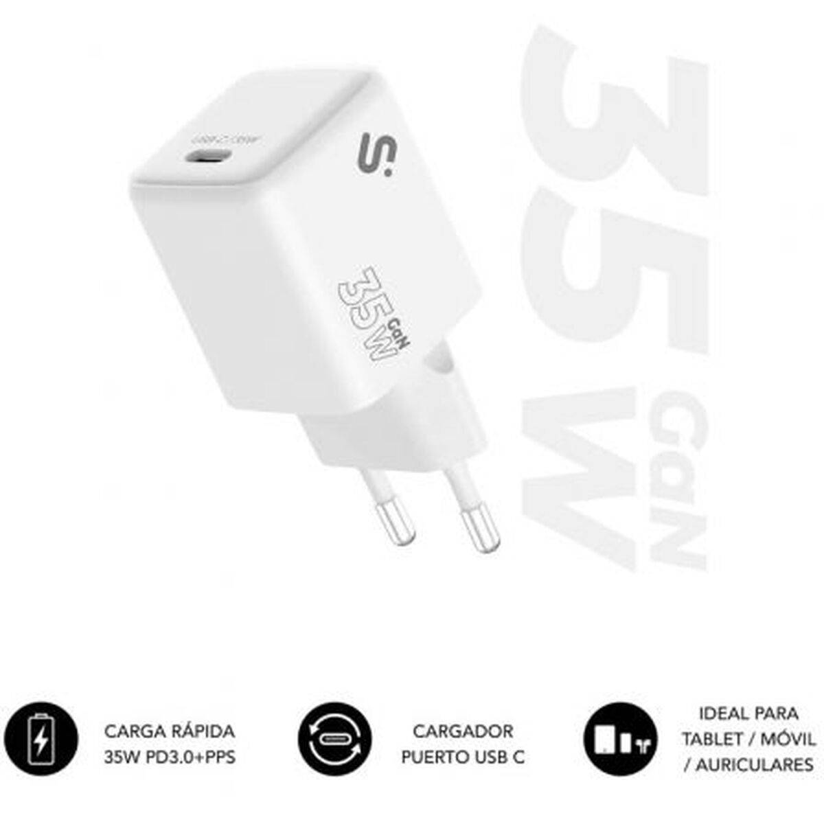 Cargador de Coche Subblim SUBCHG-6G3510 Blanco 120 W