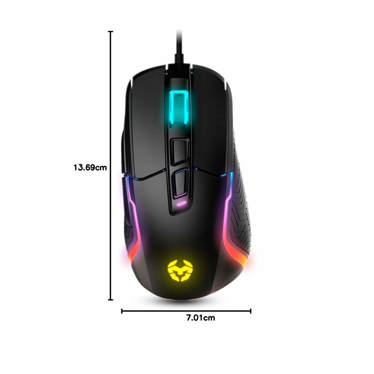 Ratón Gaming Krom Kick 6200 dpi Negro RGB