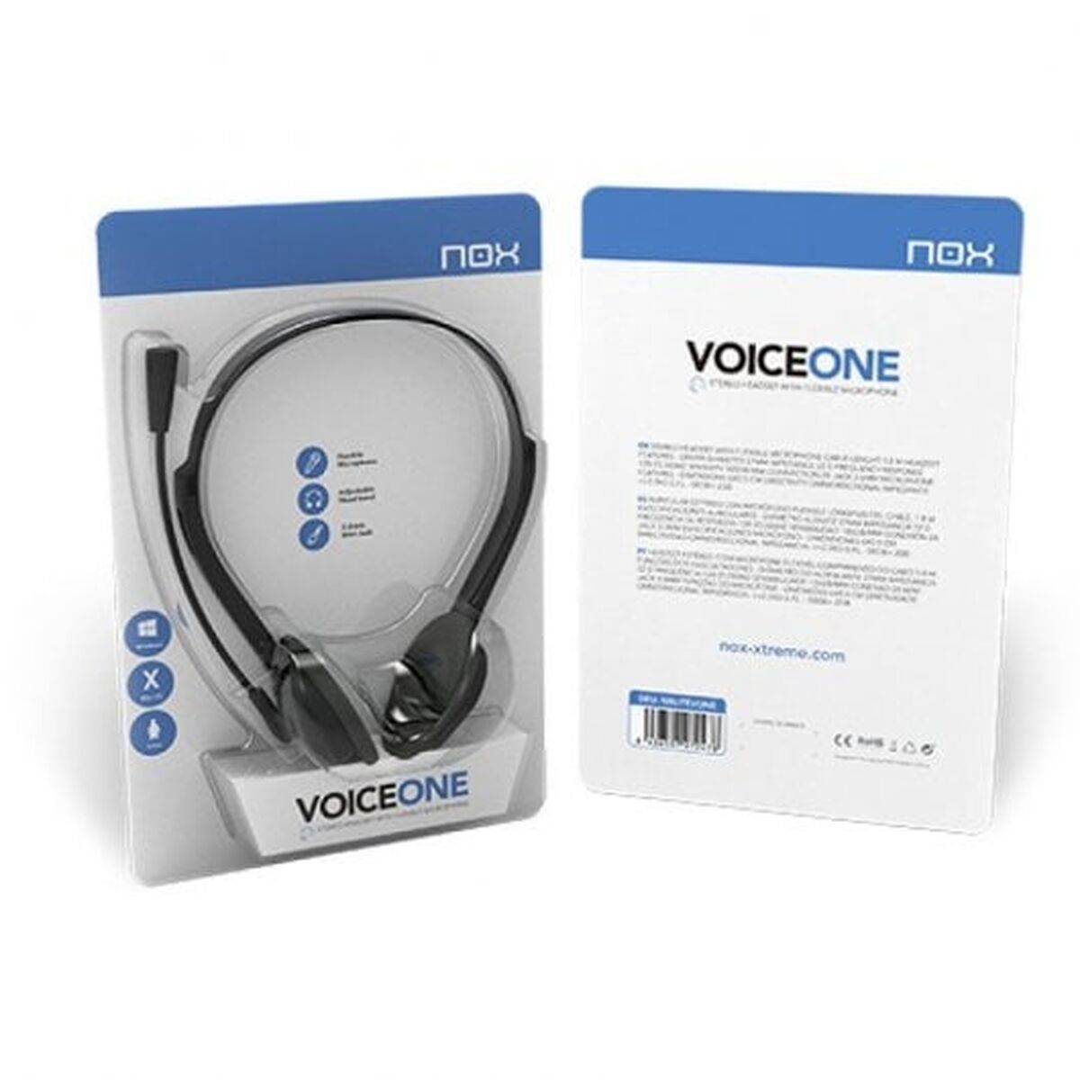 Auriculares con Micrófono Nox Voice One