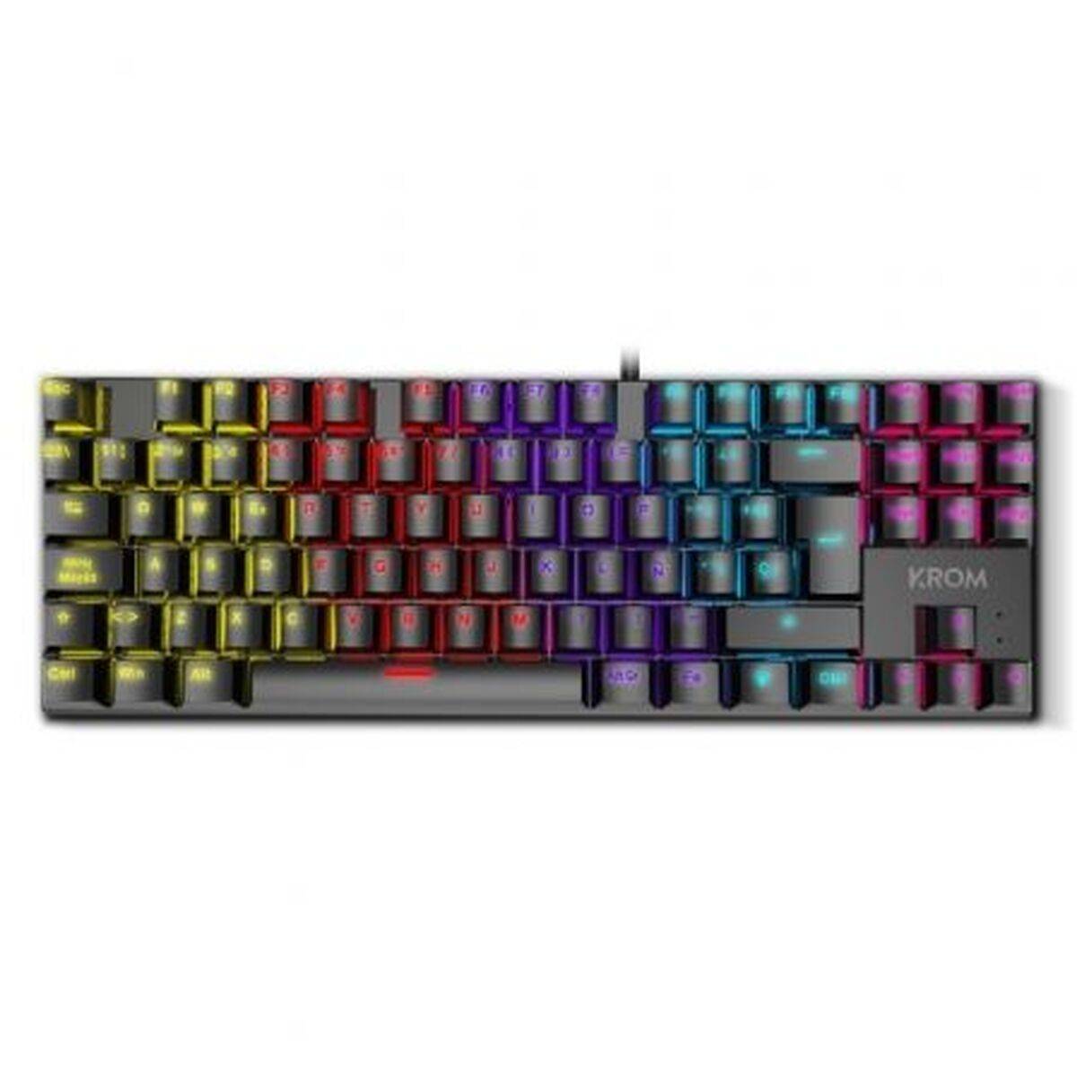 Teclado Krom Kasic TKL Negro LED RGB Retroiluminado