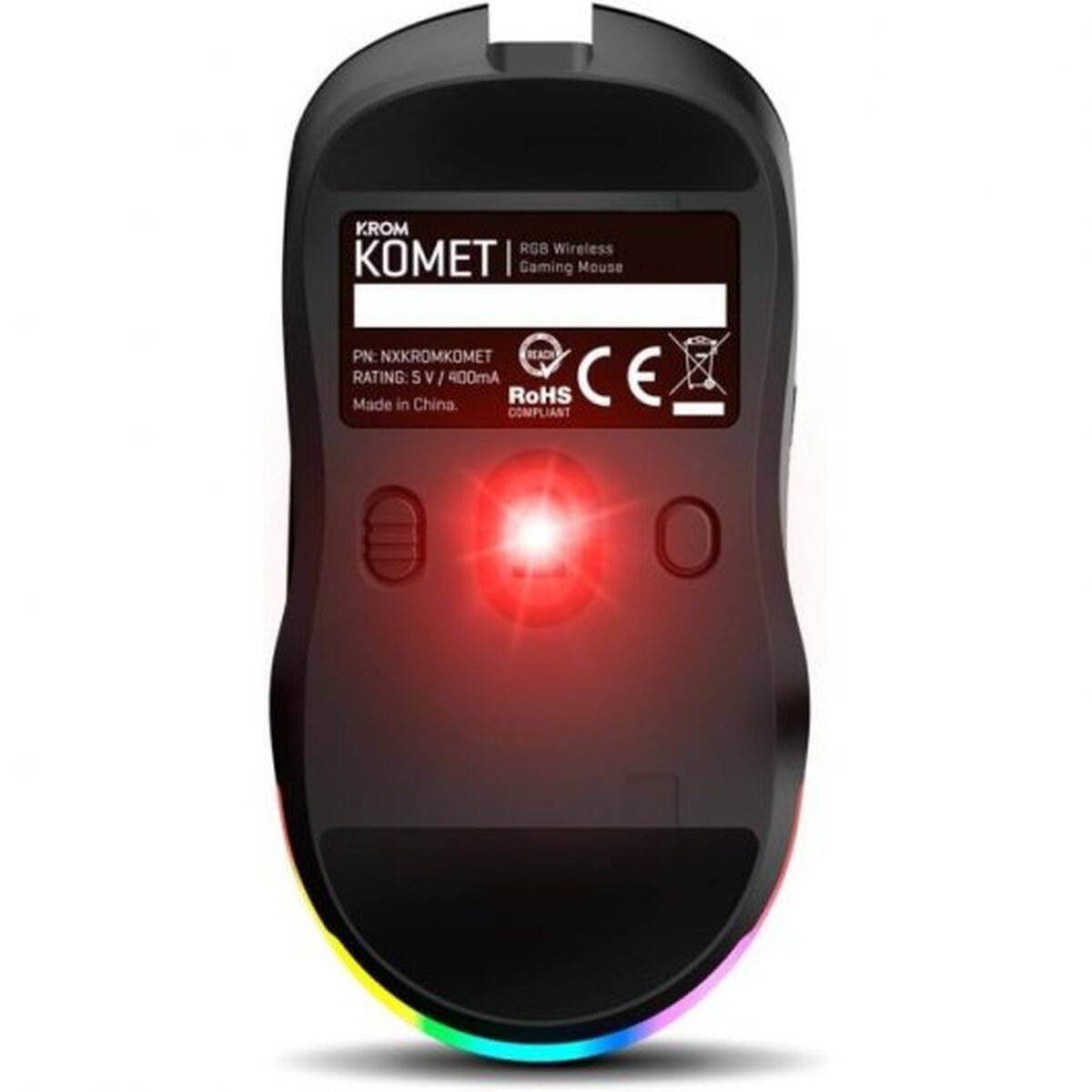 Ratón Krom NXKROMKOMET 2400 dpi Negro Rojo