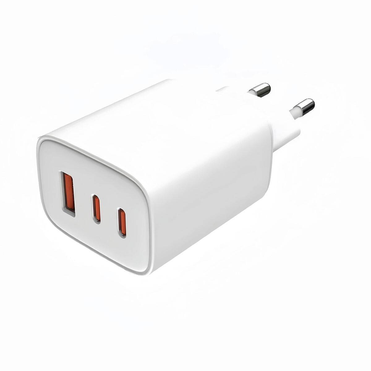 Cargador de Pared LEOTEC LECSPH65W3W2 65 W Blanco