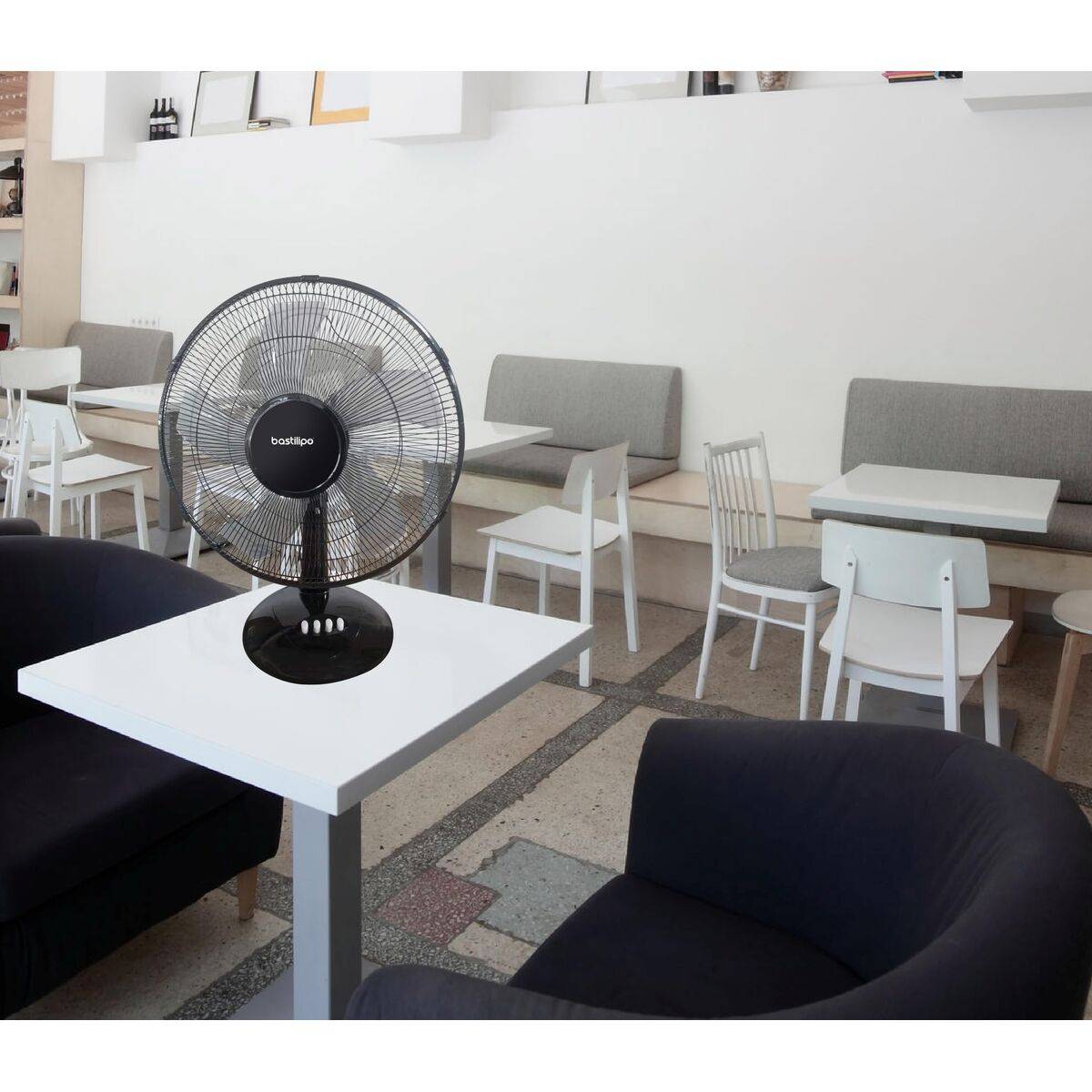 Ventilador de Sobremesa Bastilipo BARROSA Negro 50 W