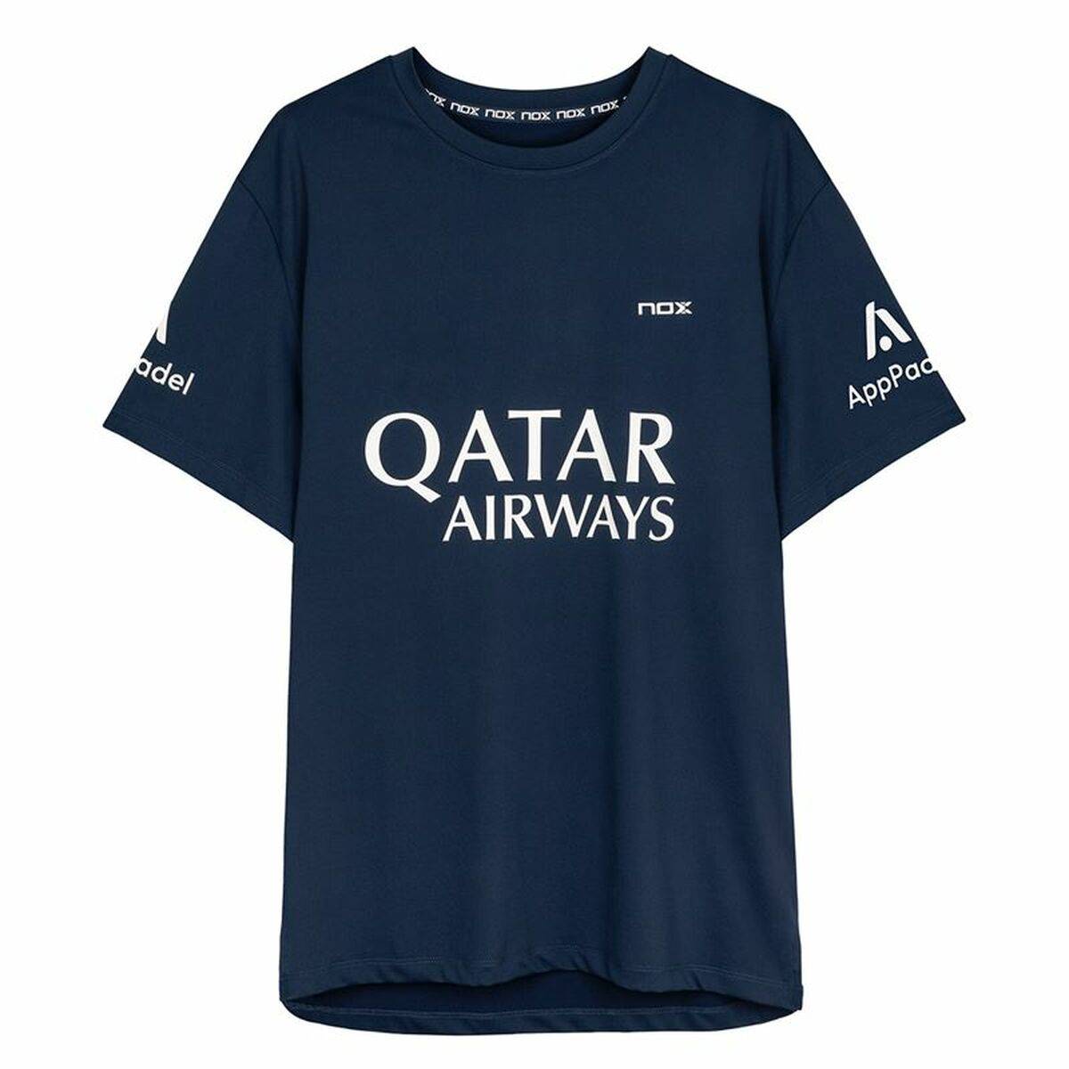 Camiseta de Manga Corta Hombre Nox Nox Sponsorts AT10 Azul oscuro Azul marino