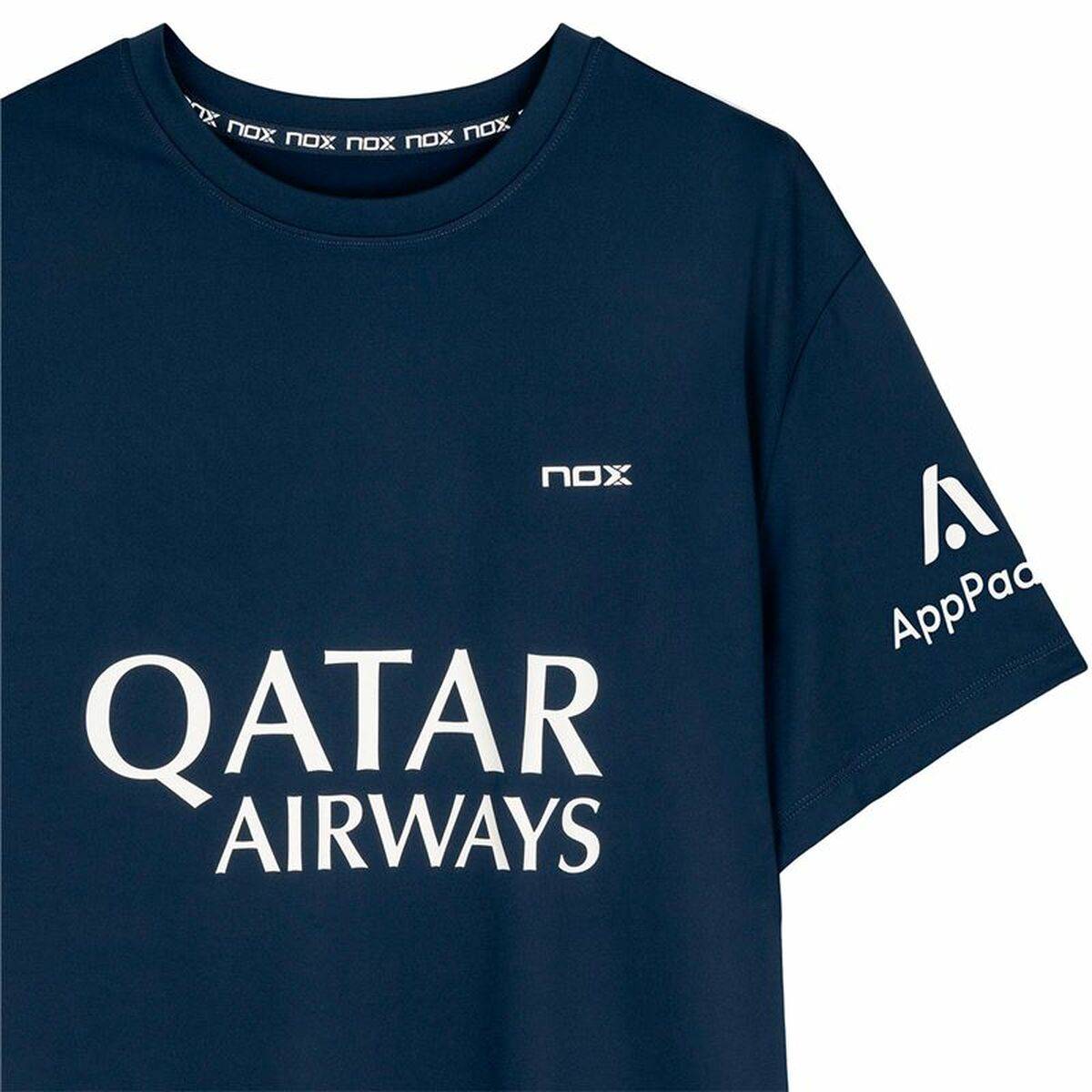 Camiseta de Manga Corta Hombre Nox Nox Sponsorts AT10 Azul oscuro Azul marino