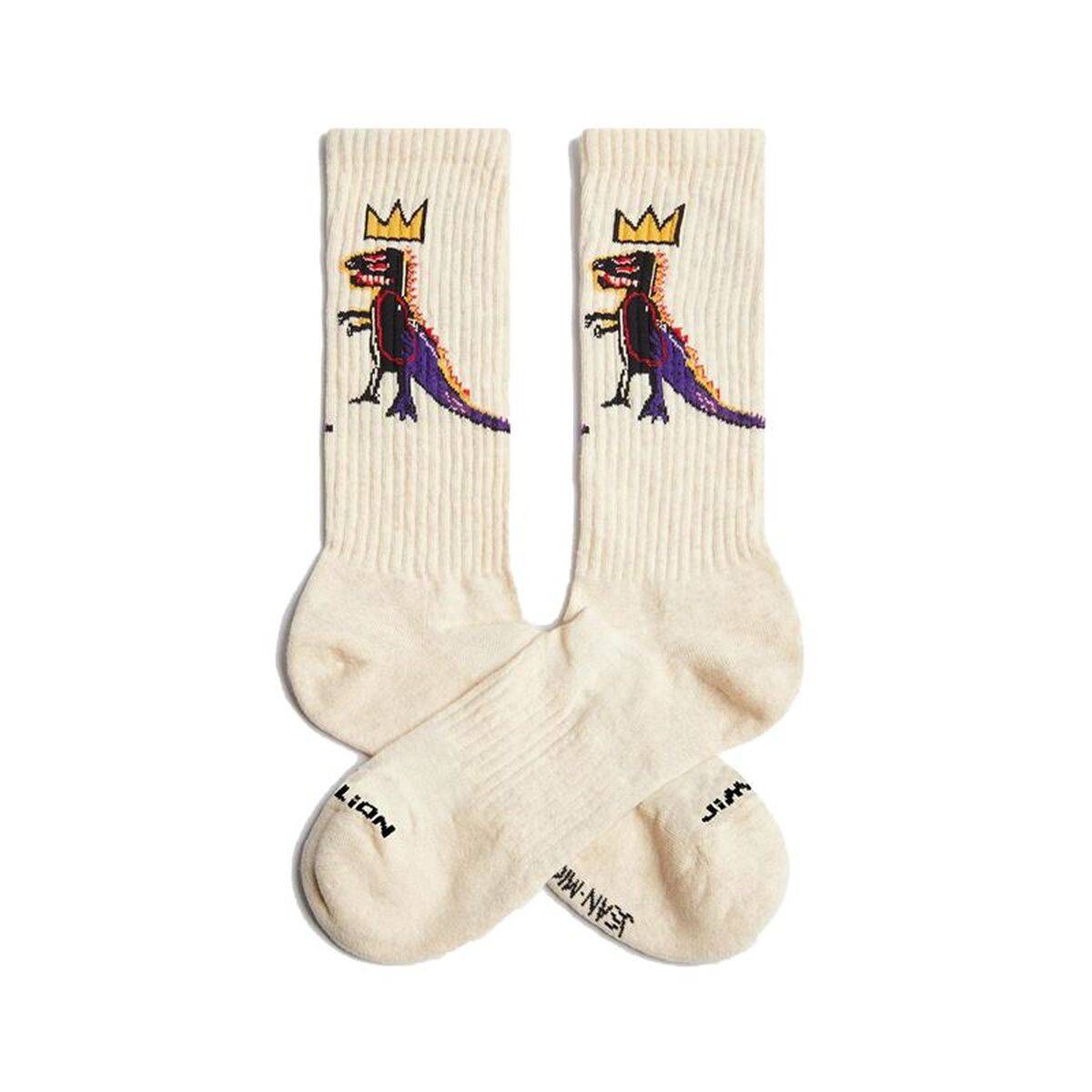 Calcetines Jimmy Lion Athletic Basquiat Pez Dis Marrón