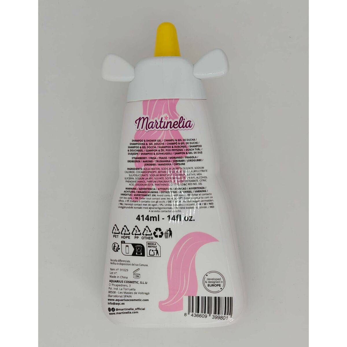 Gel y Champú 2 en 1 Martinelia LITTLE UNICORN 414 ml