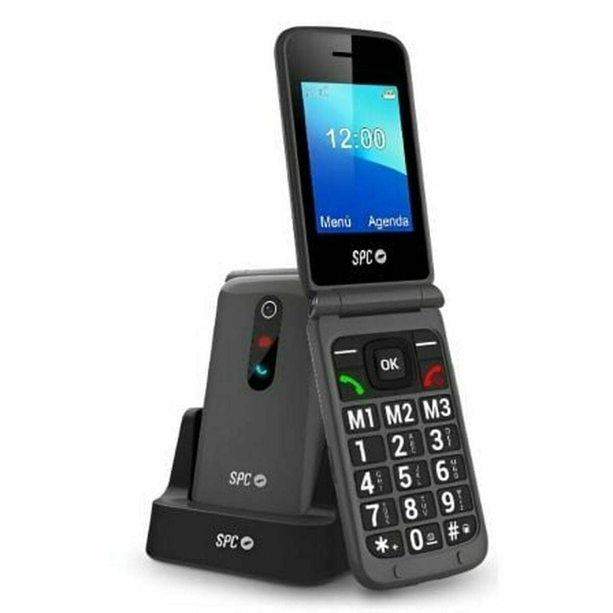 Teléfono Móvil para Mayores SPC Stella 3 Negro Gris 128 GB 128 MB 2,4"