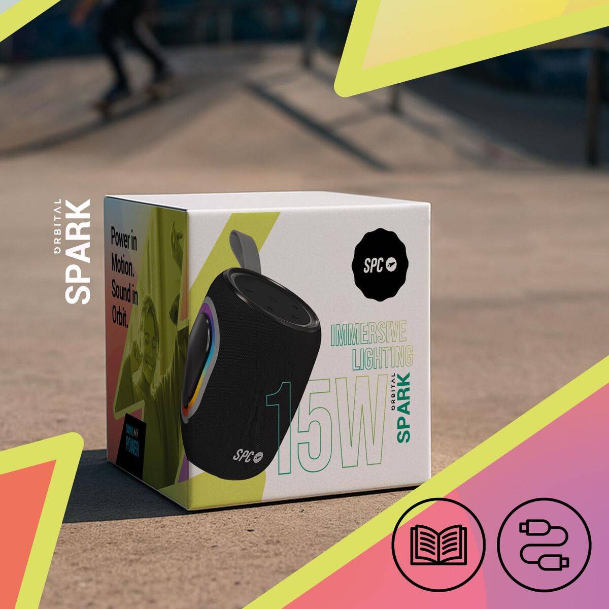 Altavoces SPC 4434N SPARK Negro
