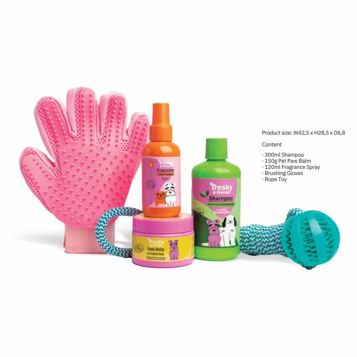 Set de higiene Tresky & Friends 5 Piezas