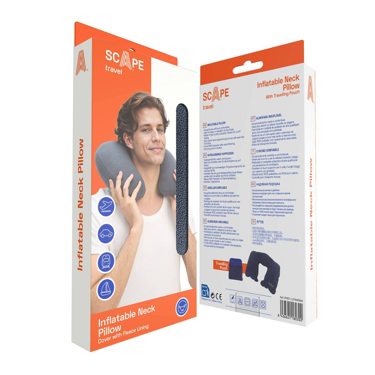 Cojín Cervical Scape Travel Gris