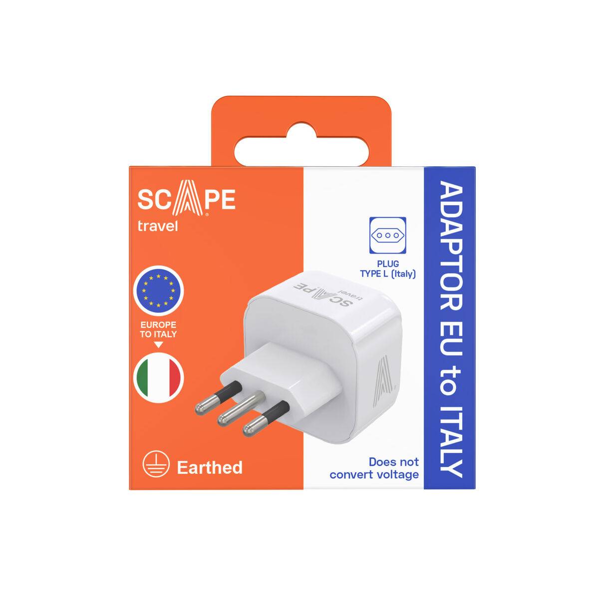 Scape Travel Enchufe Schuko a Italia