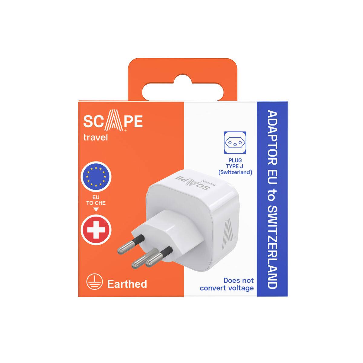 Scape Travel Enchufe Schuko a Suiza