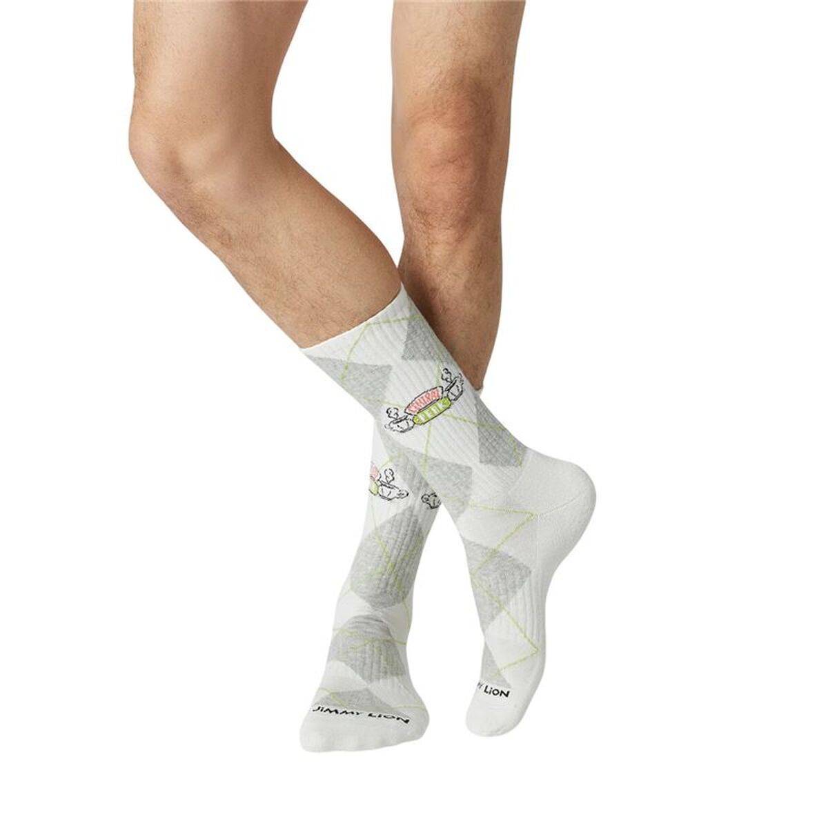 Calcetines Deportivos Jimmy Lion Athletic Friends Central Perk Blanco