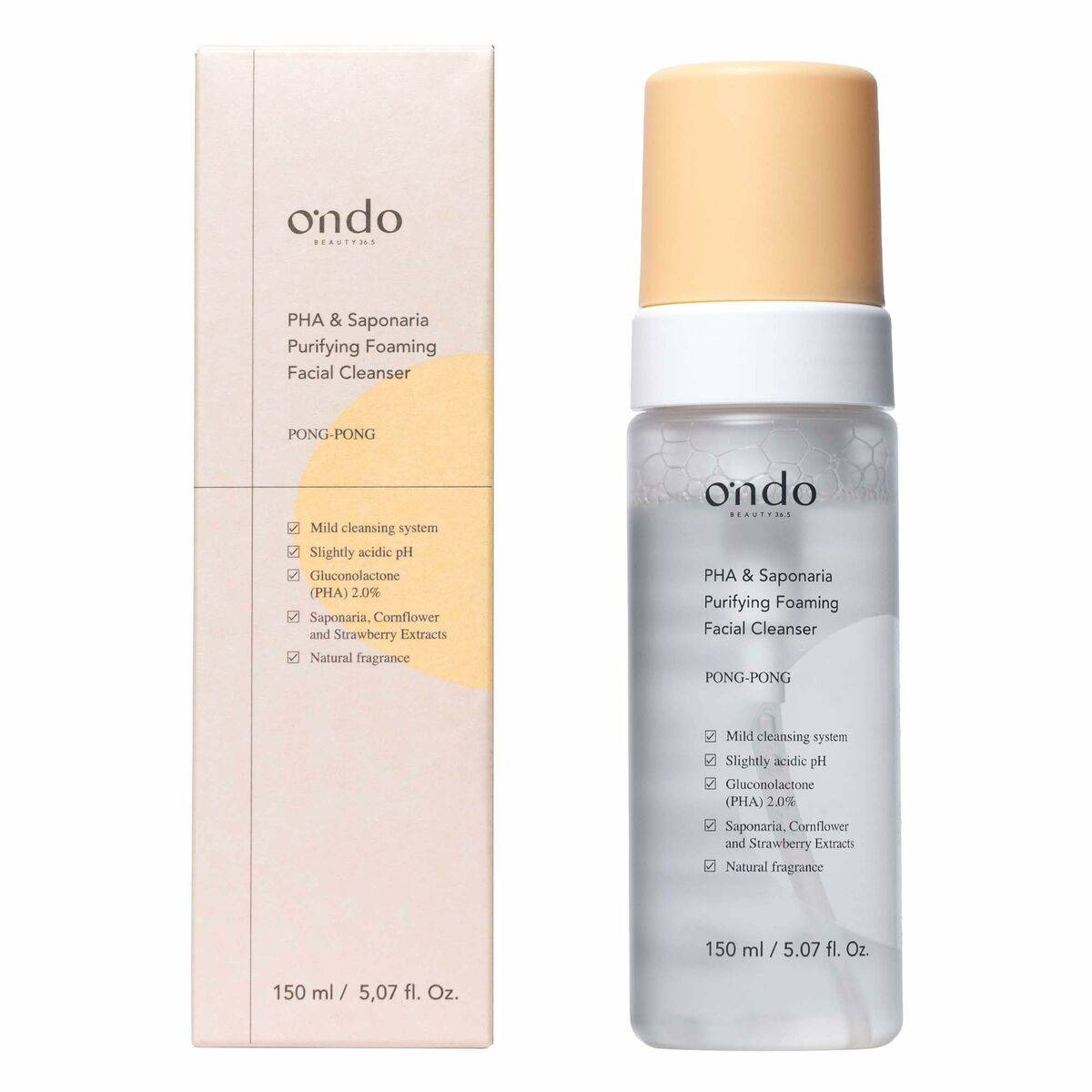 Espuma Limpiadora Ondo Beauty 36.5 PHA & SAPONARIA 150 ml