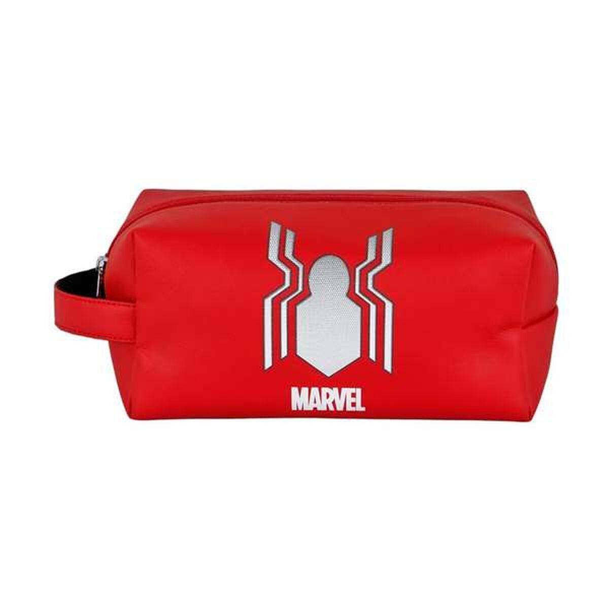 Neceser Escolar Spider-Man Rojo PVC 12 x 25 x 10 cm