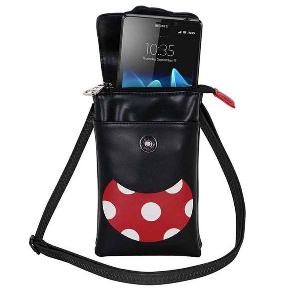 Bolso para Móvil Minnie Mouse Negro