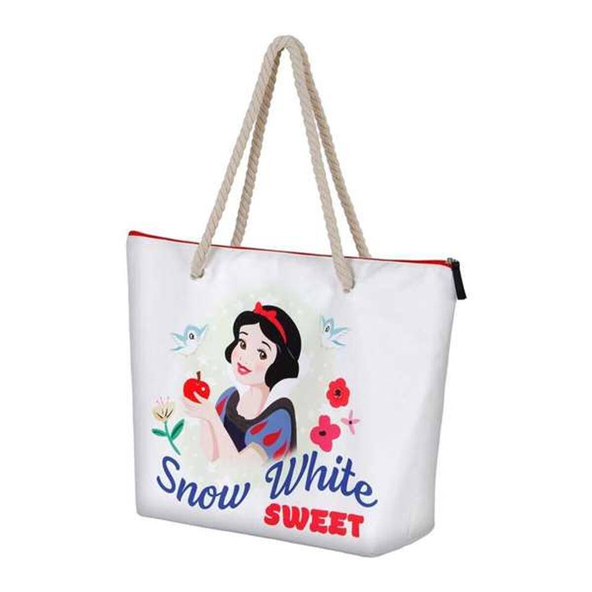 Bolsa de Playa Disney Princess Blanco 37 x 52 x 17 cm
