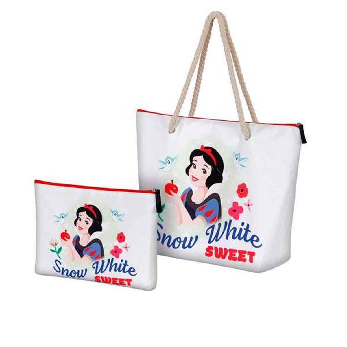 Bolsa de Playa Disney Princess Blanco 37 x 52 x 17 cm