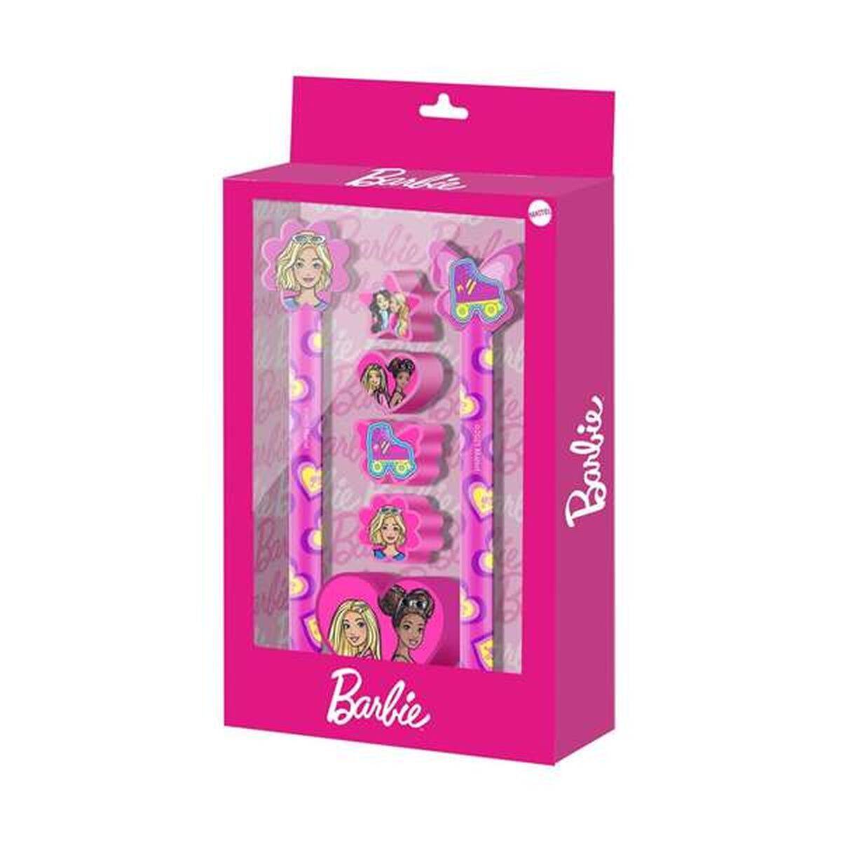 Set de Papelería Barbie Rosa