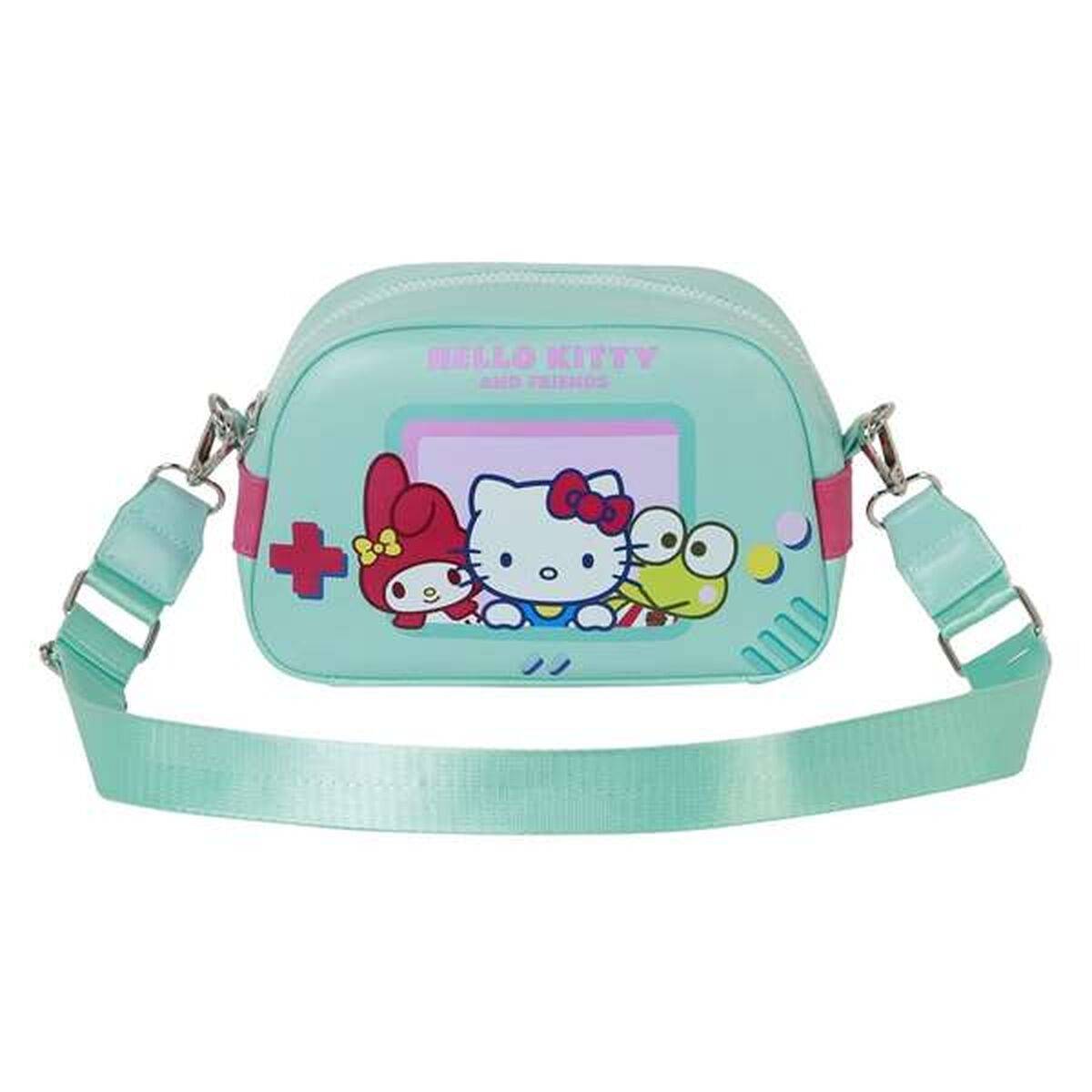 Bolso Bandolera Hello Kitty Turquesa 14 x 23 x 9 cm
