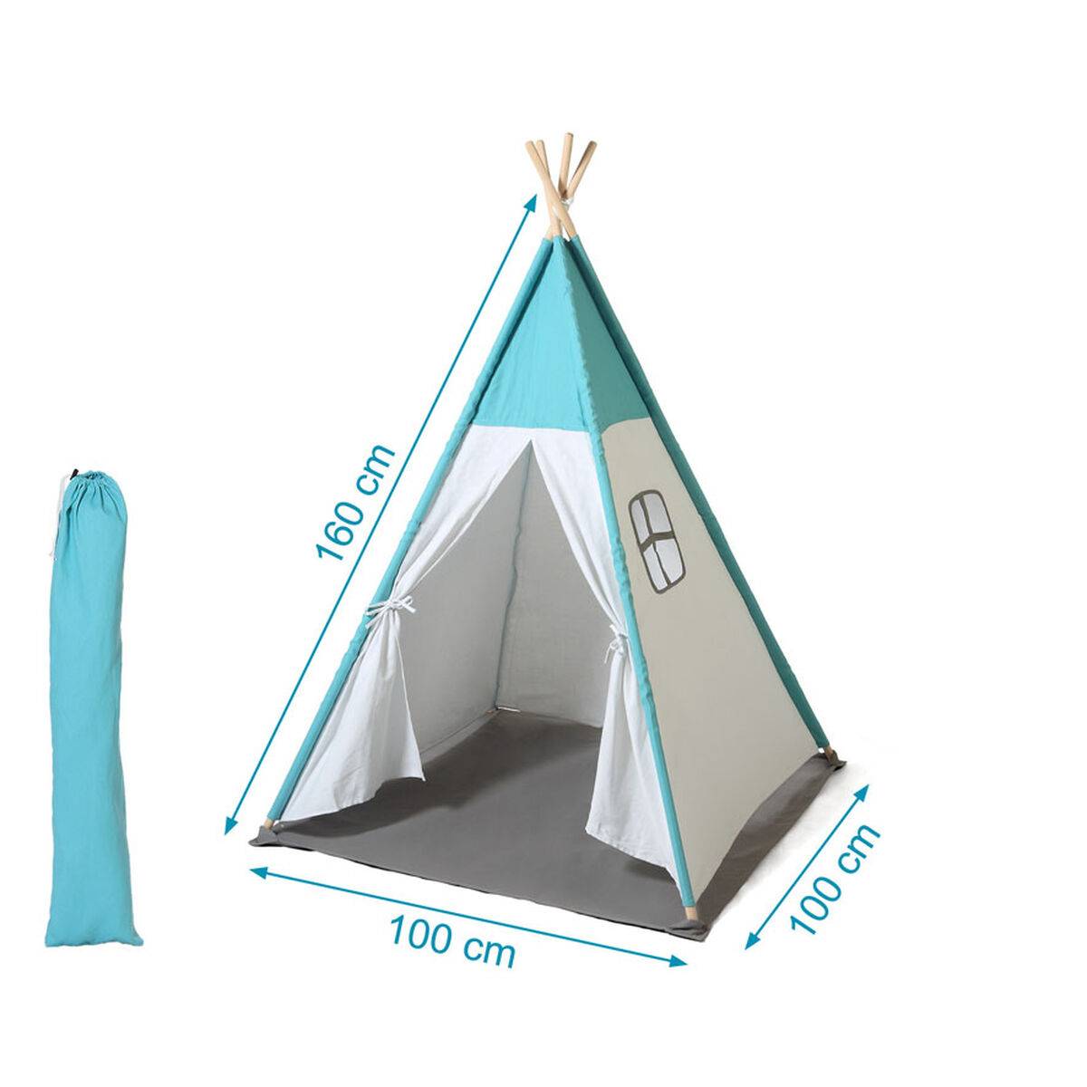 Tienda de Campaña 100 x 100 x 160 cm Azul
