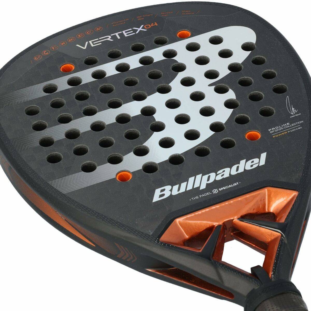 Pala de Pádel Bullpadel Vertex 04 25 Negro Fibra de carbono