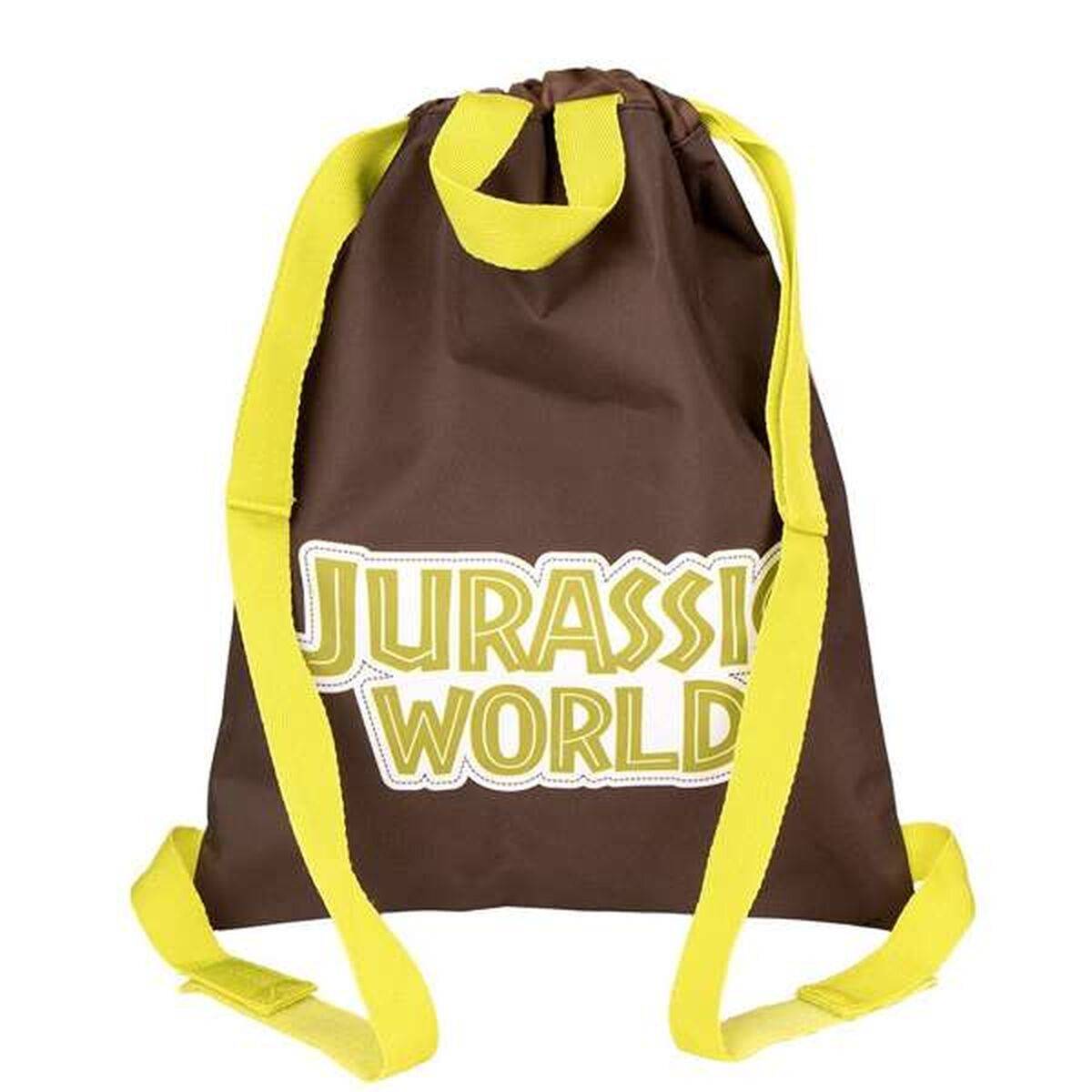 Mochila Saco Infantil Jurassic Park Marrón