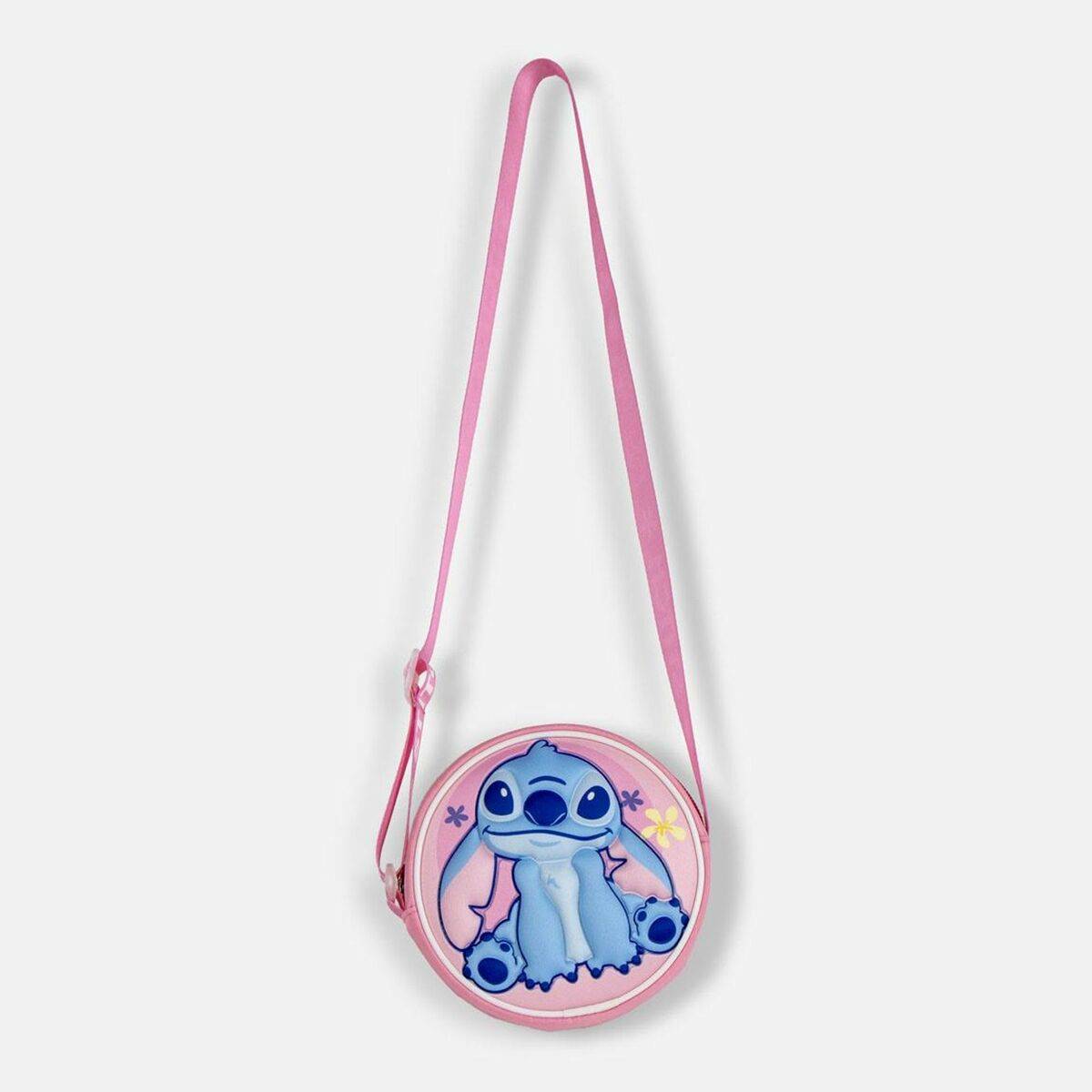 Bolso Bandolera Stitch Rosa 13 x 13 x 4 cm
