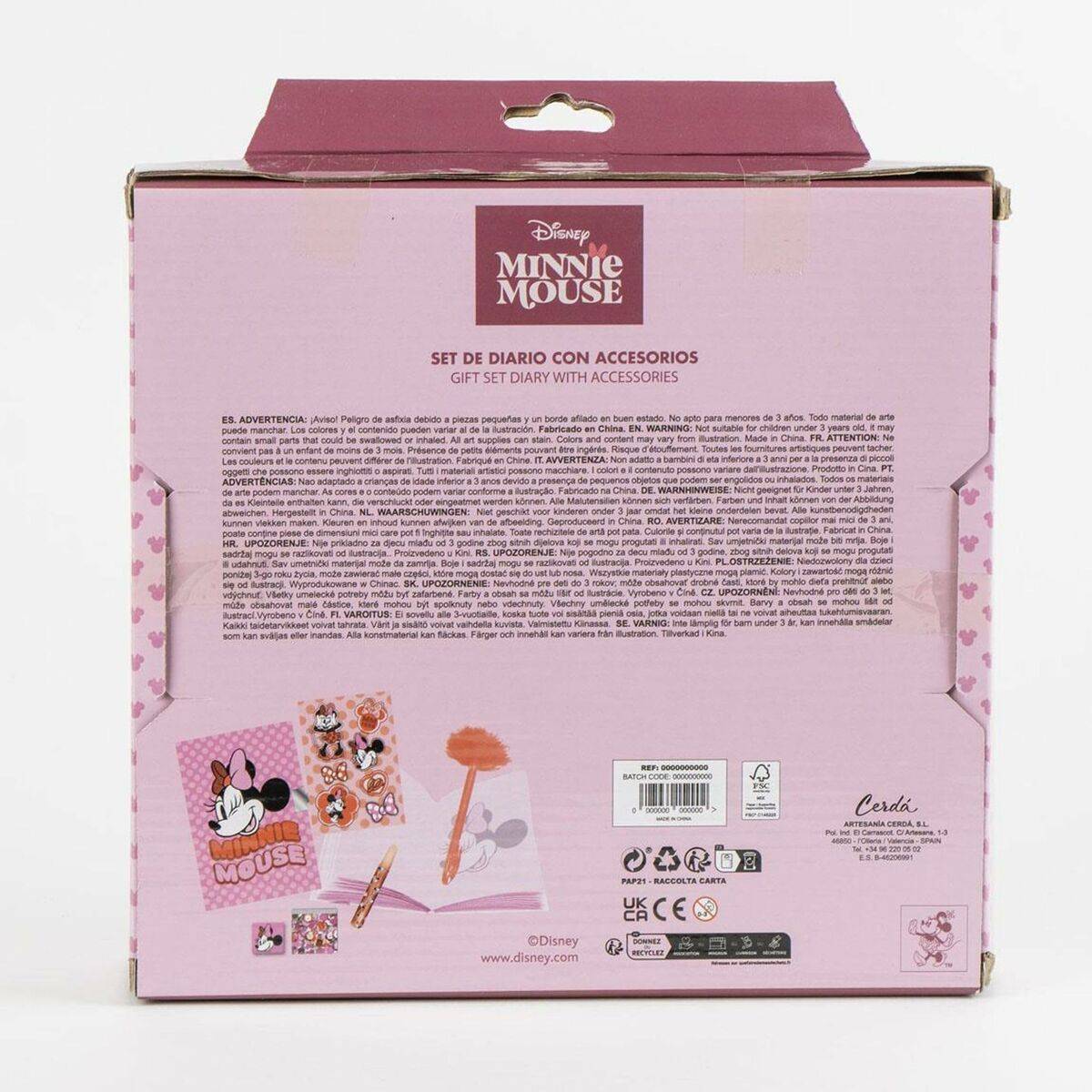 Set de Papelería Minnie Mouse Multicolor