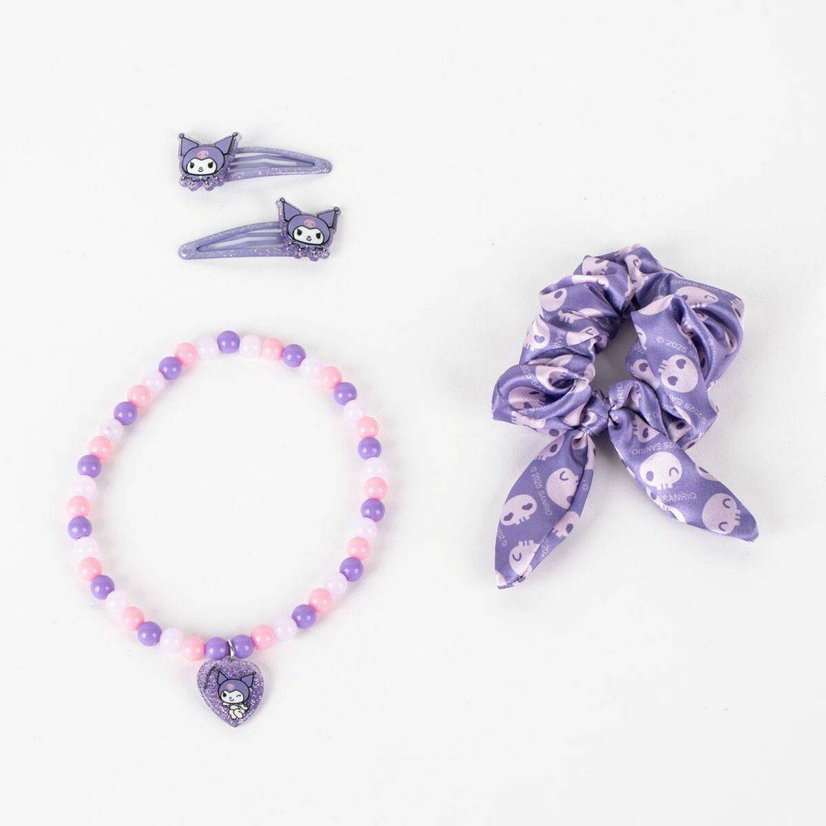 Accesorios para el Pelo Hello Kitty Morado 4 Piezas