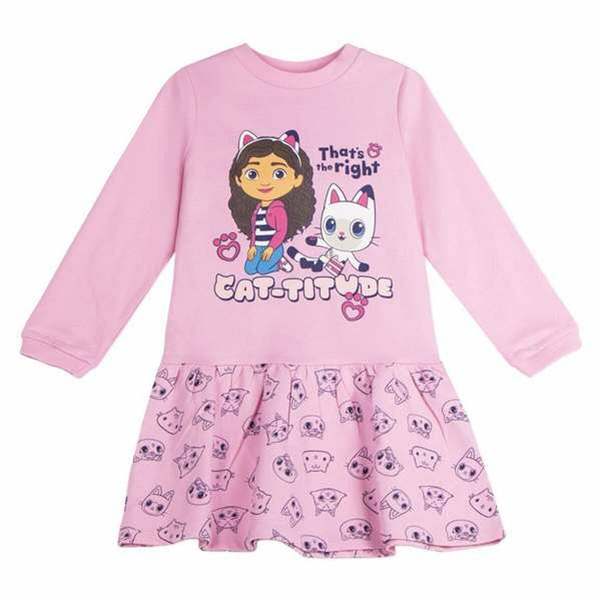 Vestido Gabby's Dollhouse Rosa