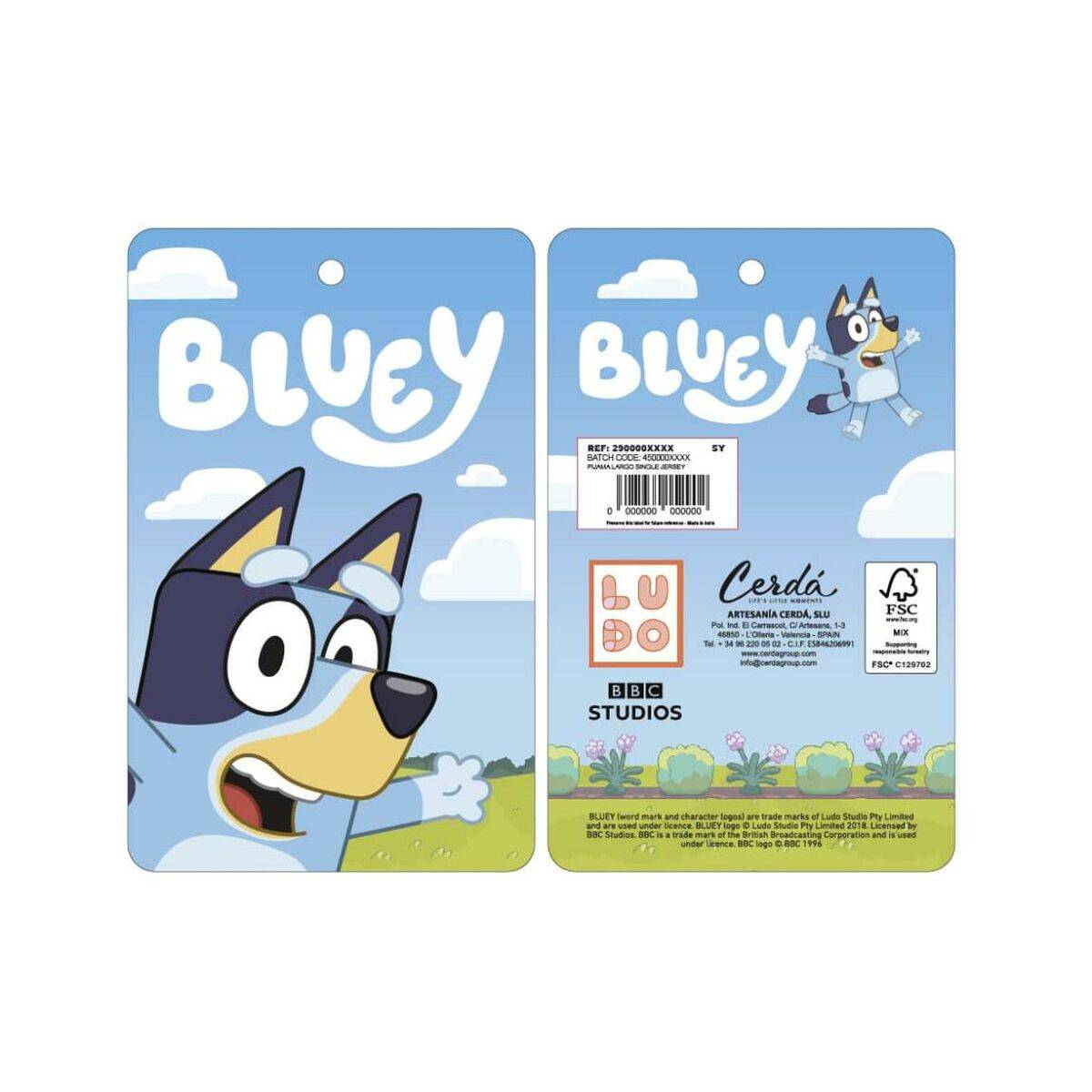 Pijama Infantil Bluey Azul claro