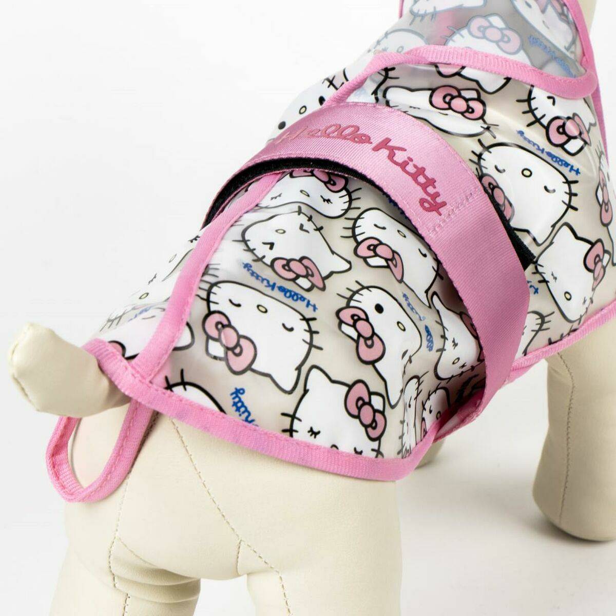 Chubasquero para Perro Hello Kitty Rosa L