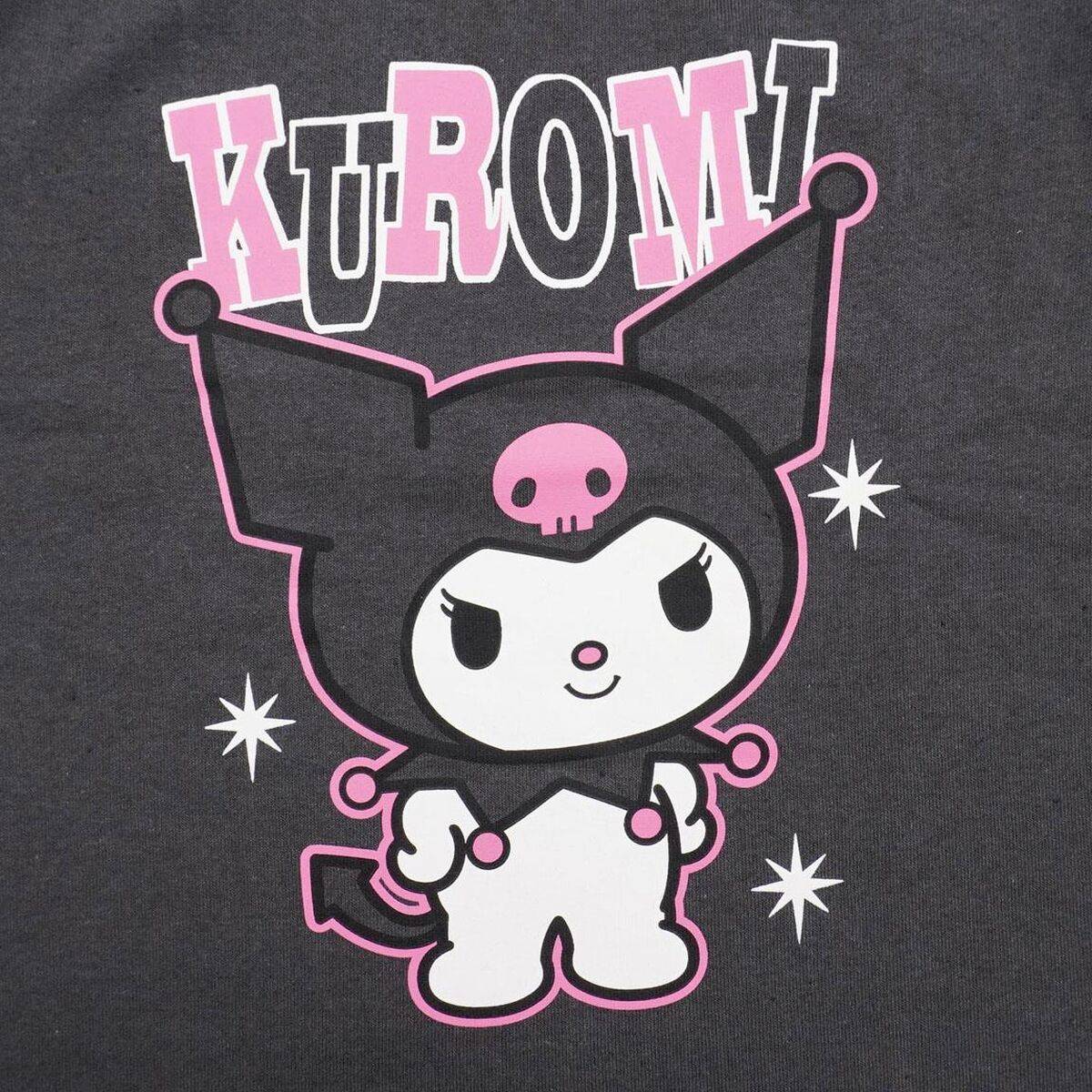 Pijama Infantil Kuromi Gris