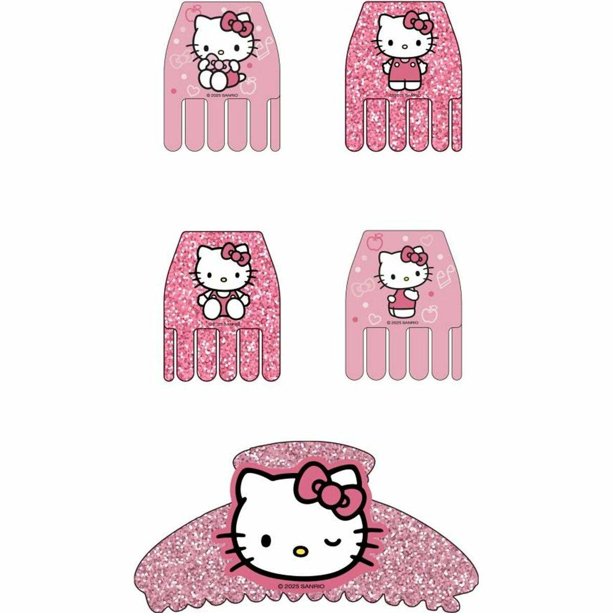 Clips para Pelo Hello Kitty Rosa