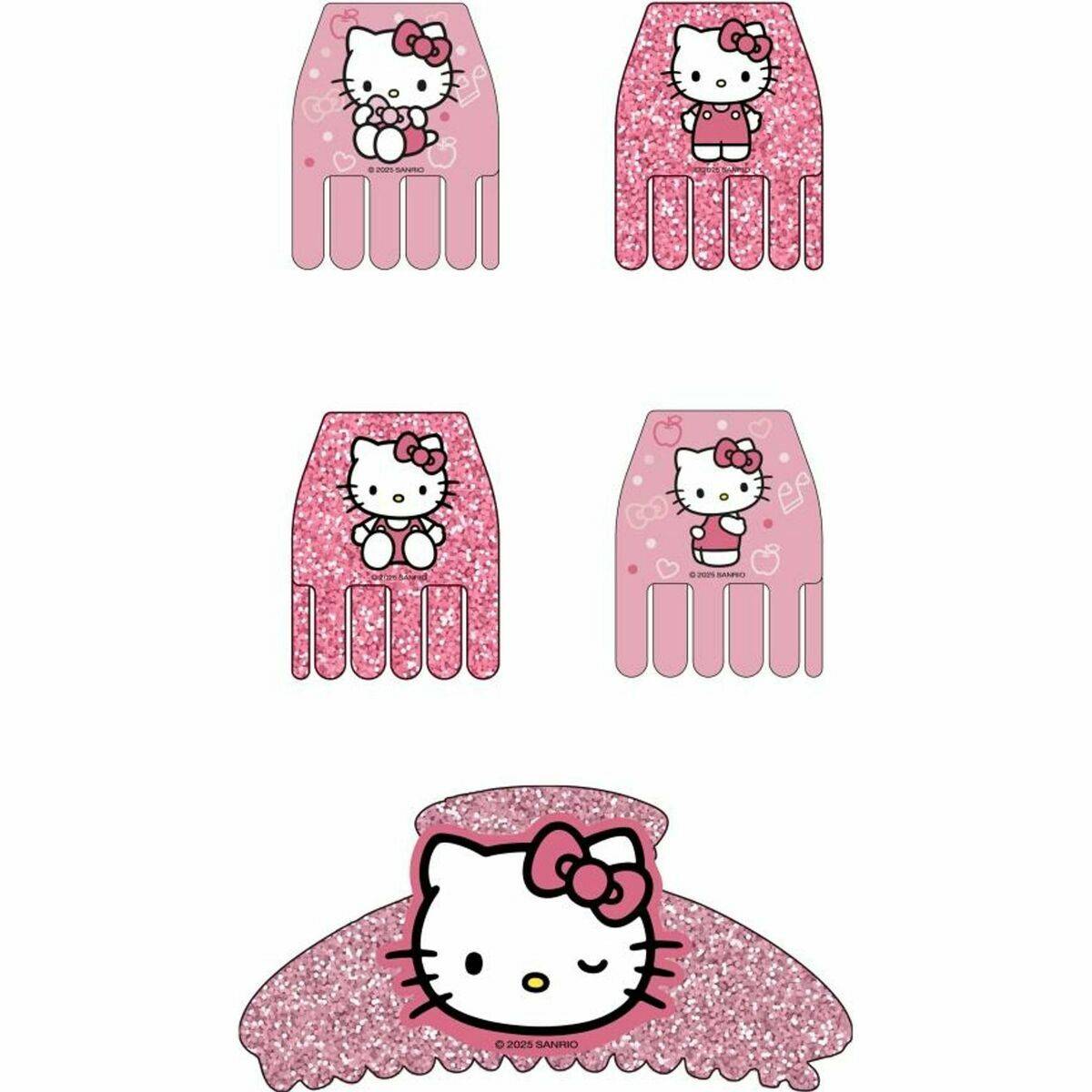 Clips para Pelo Hello Kitty Rosa