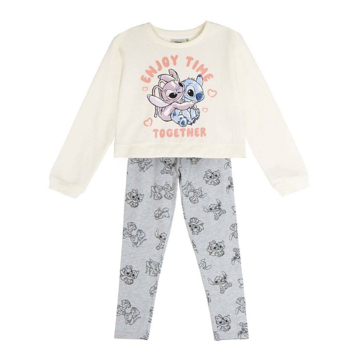 Conjunto de Ropa Stitch Beige