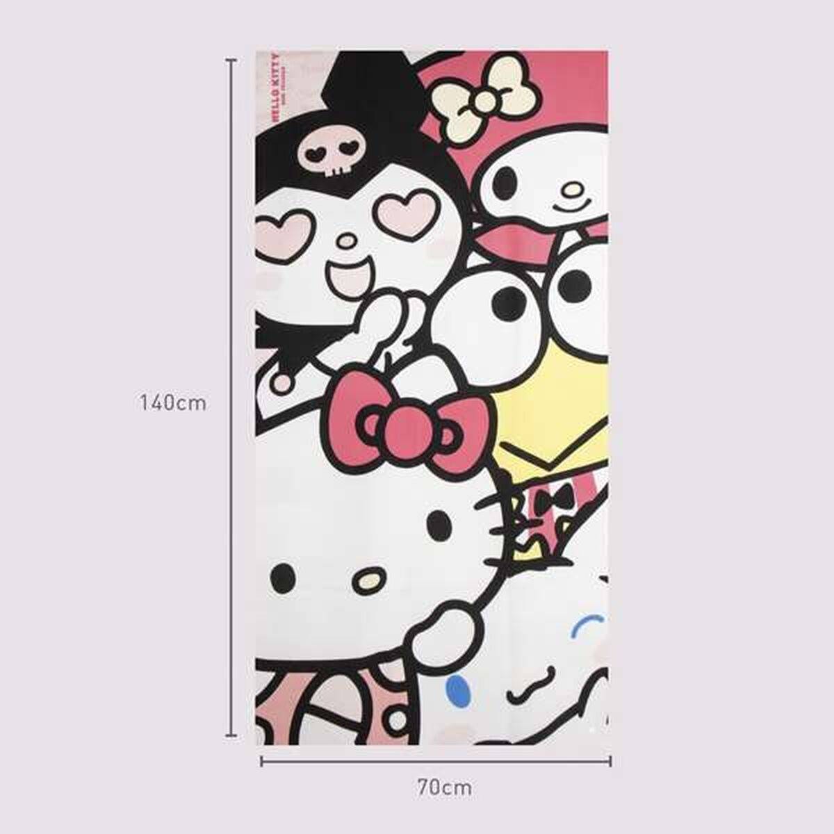 Toalla de Playa Hello Kitty Rosa claro 70 x 140 cm