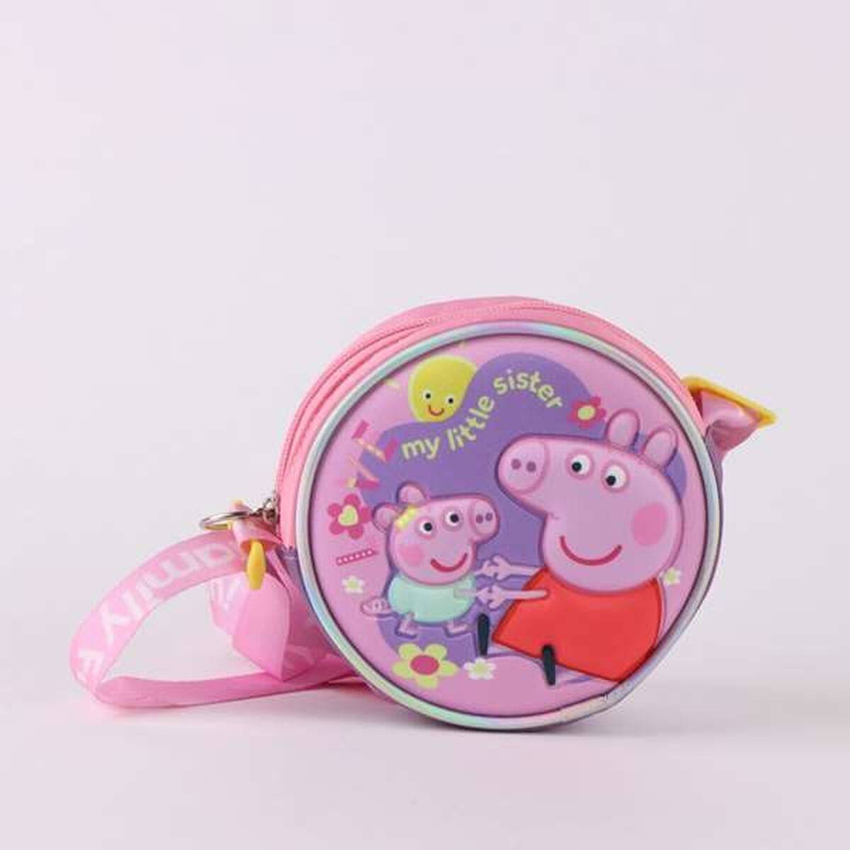 Bolso Bandolera Peppa Pig Rosa 13 x 13 x 4 cm