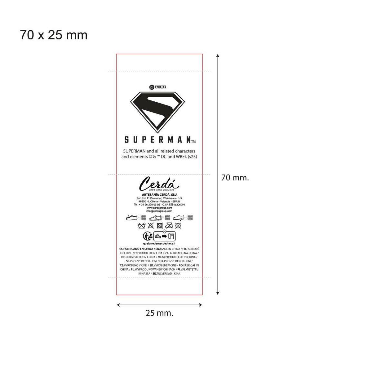 Zapatillas de Estar por Casa Superman Negro