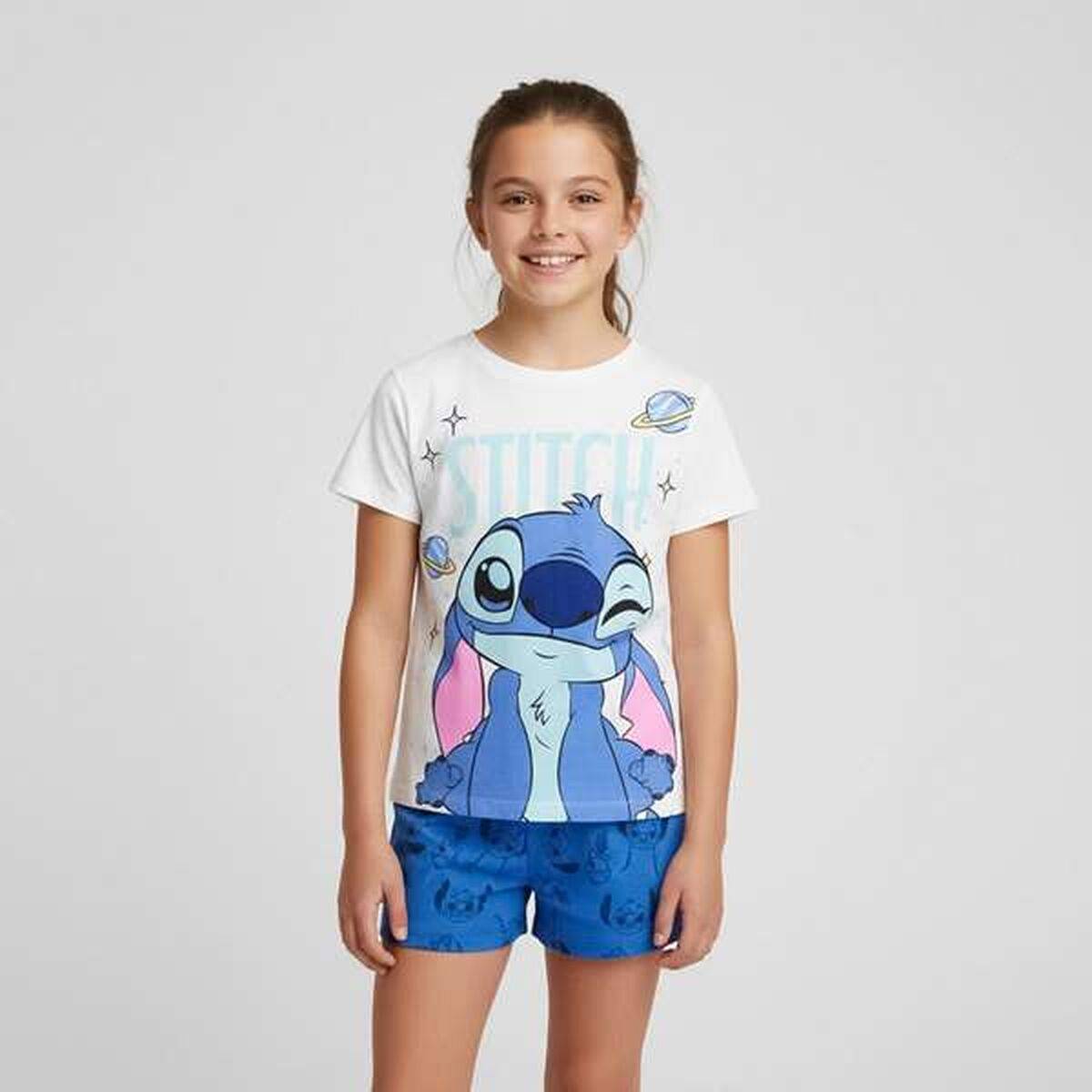 Pijama Infantil Stitch Blanco