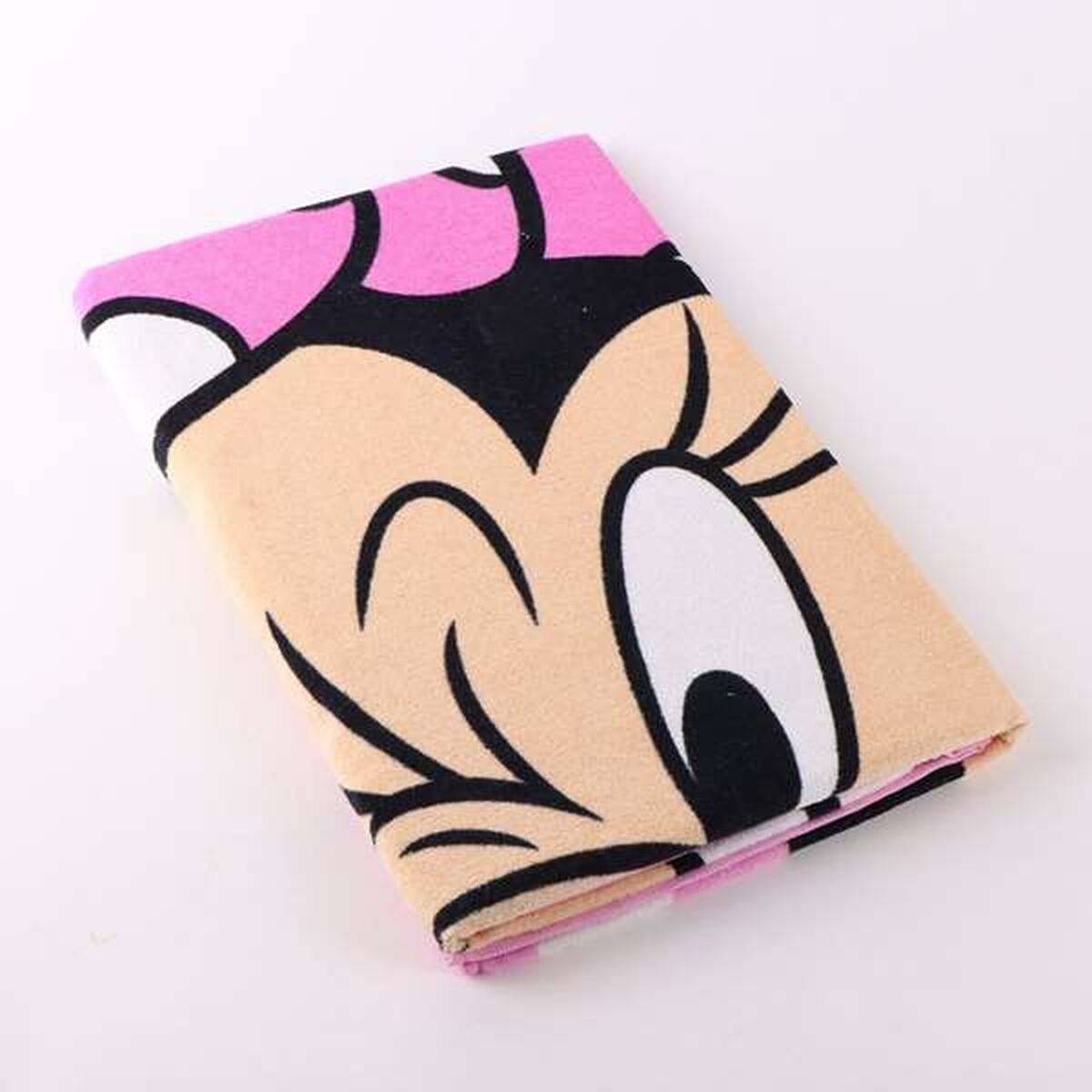 Toalla de Playa Minnie Mouse Rosa 70 x 140 cm