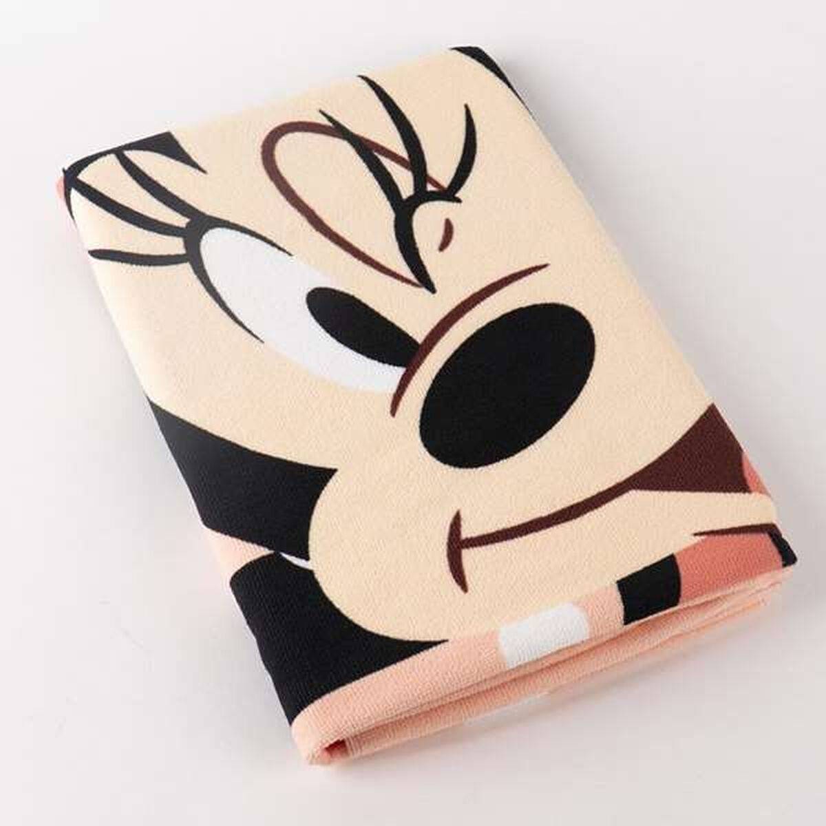 Toalla de Playa Minnie Mouse 70 x 140 cm Coral