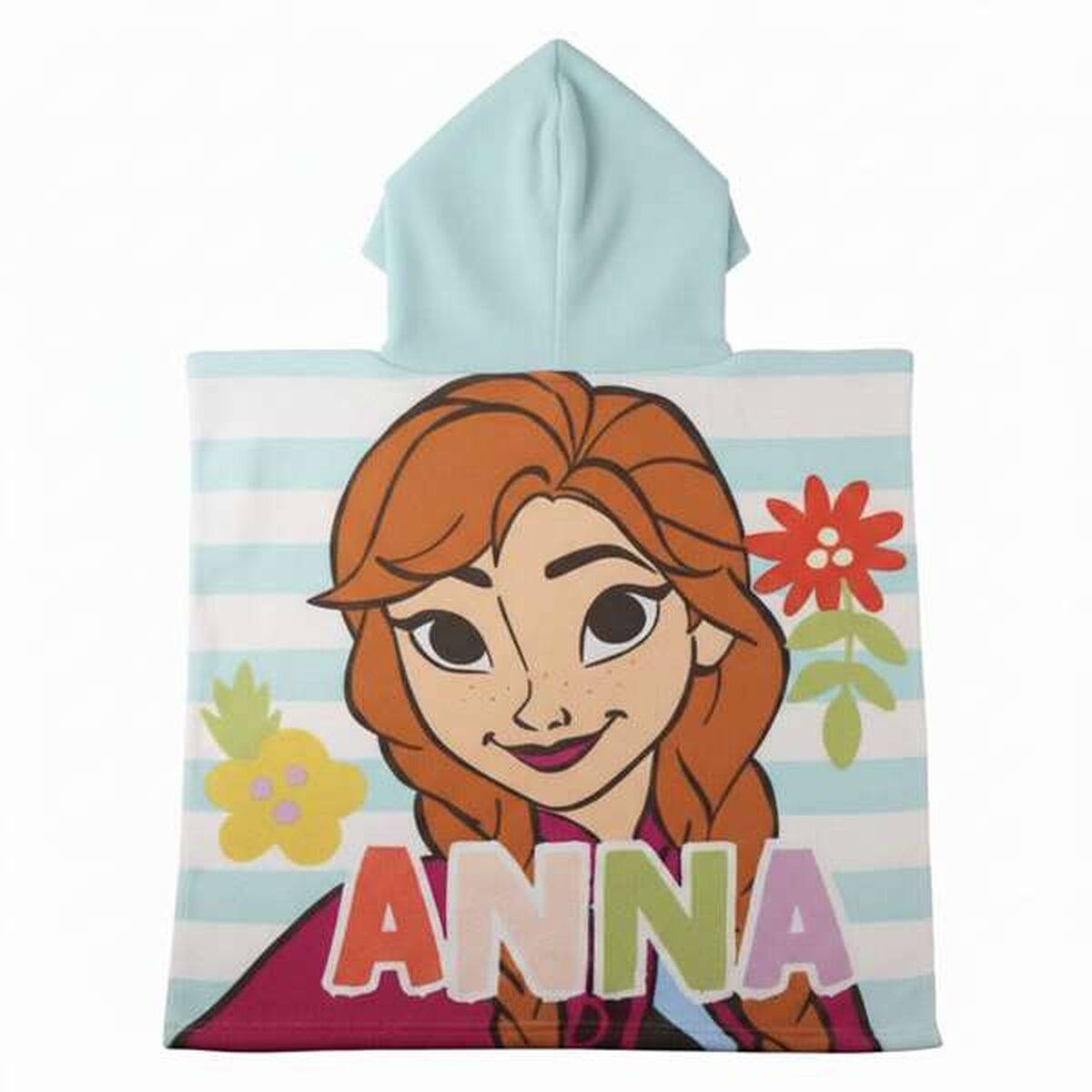 Poncho-Toalla con Capucha Frozen 55 x 77 cm