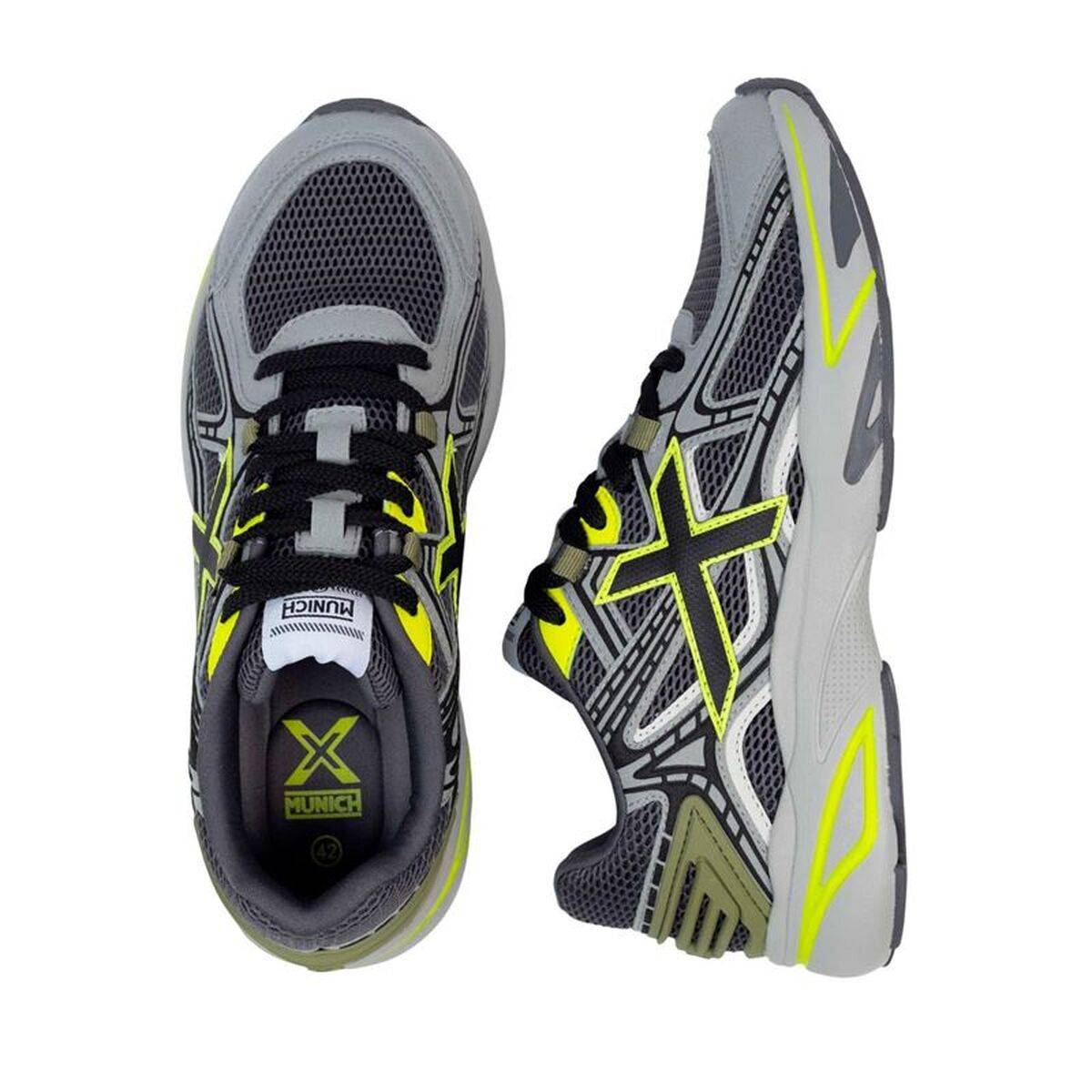 Zapatillas Deportivas Hombre Munich M2000 01 Negro Gris