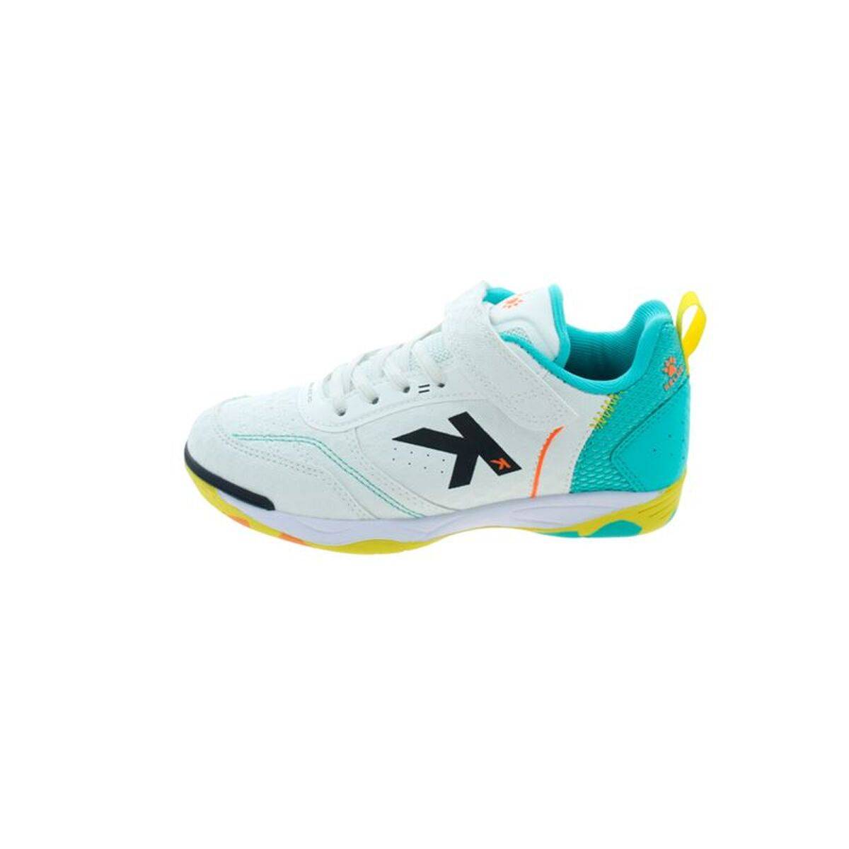 Zapatillas de Fútbol Sala para Niños Kelme Goleiro Elastic Indoor Blanco