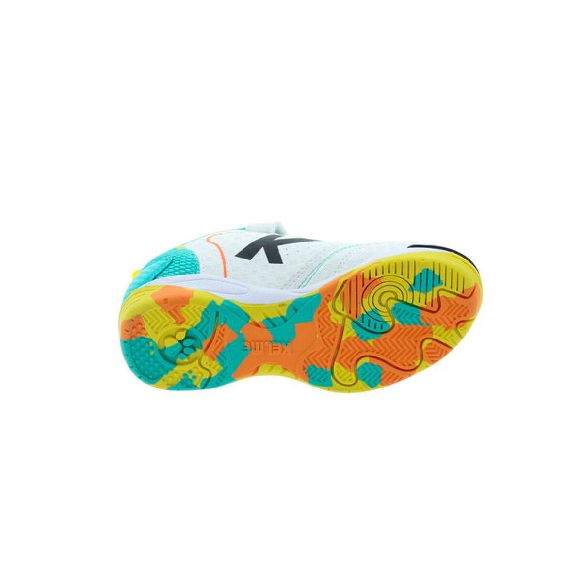 Zapatillas de Fútbol Sala para Niños Kelme Goleiro Elastic Indoor Blanco