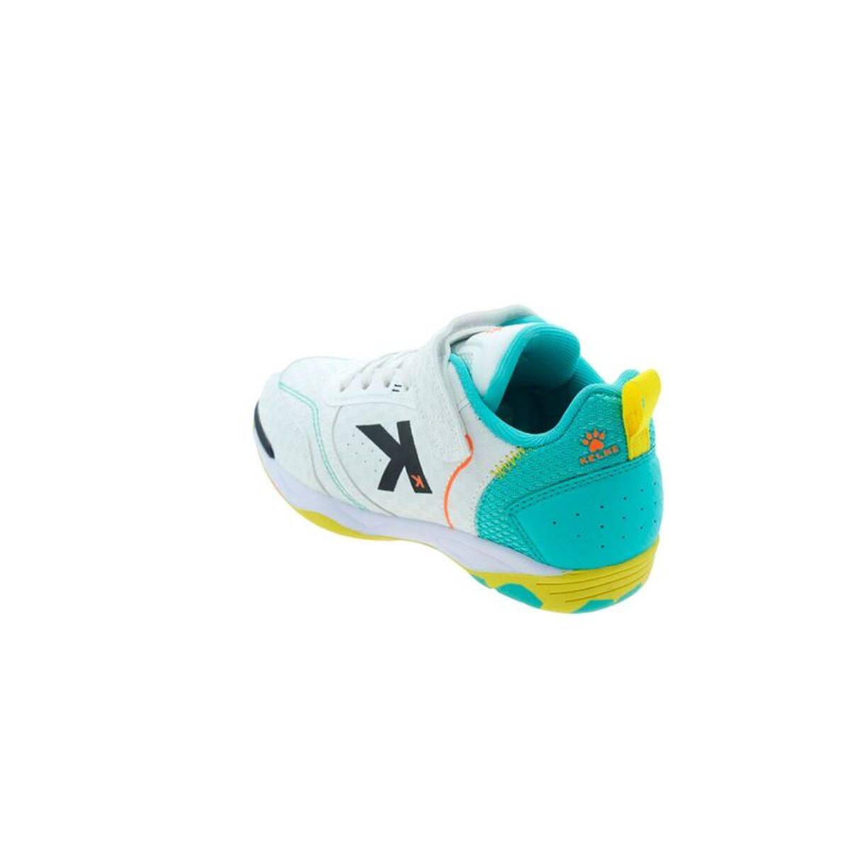 Zapatillas de Fútbol Sala para Niños Kelme Goleiro Elastic Indoor Blanco